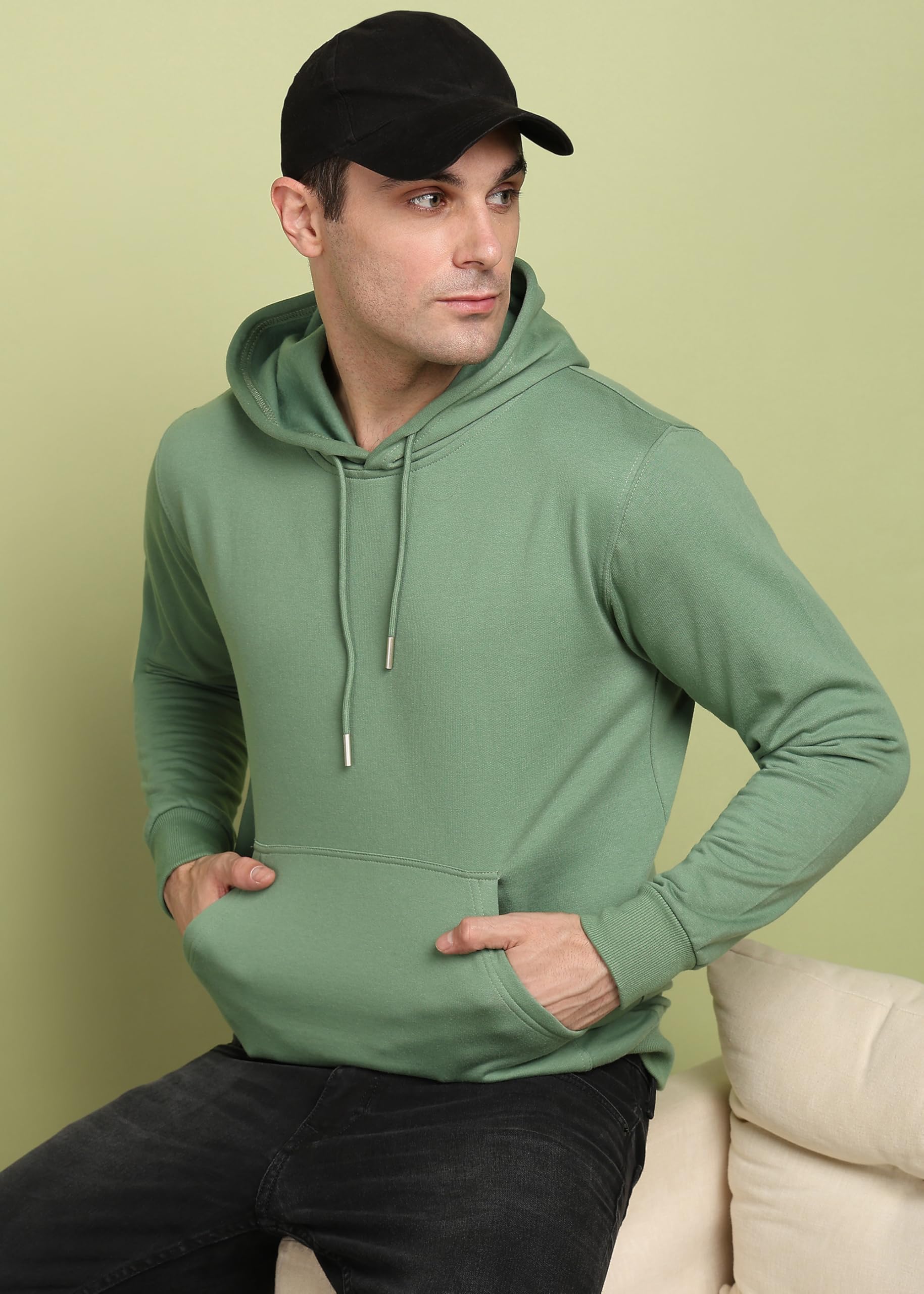 Alan Jones Men's Green Hooded Sweatshirt - Image 2