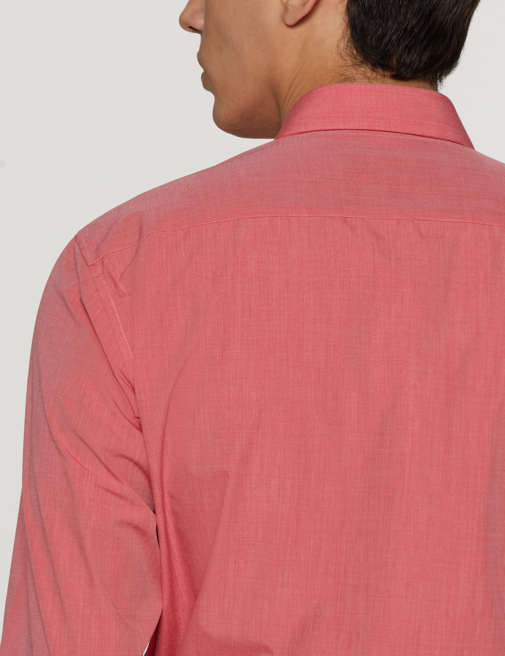 Peter England Men's Solid Shirt - Pink - Image 4