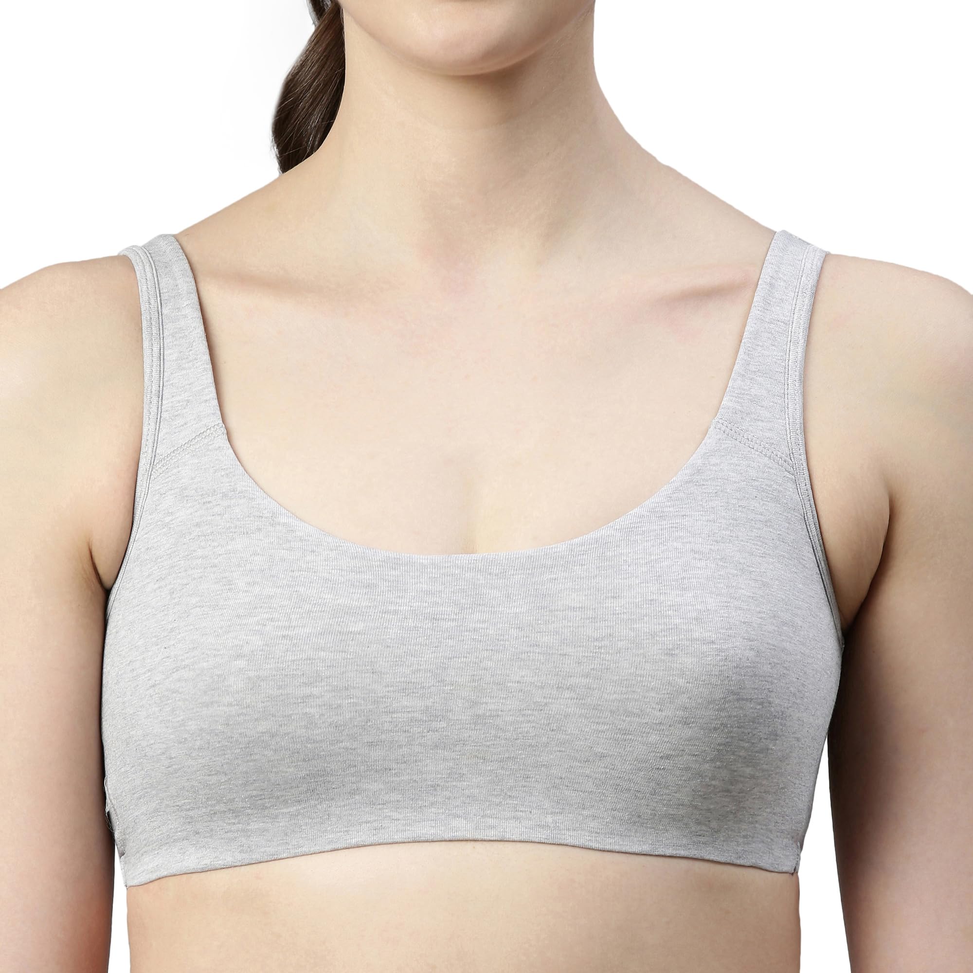 Enamor Low Impact Bra - Grey Melange - Image 5