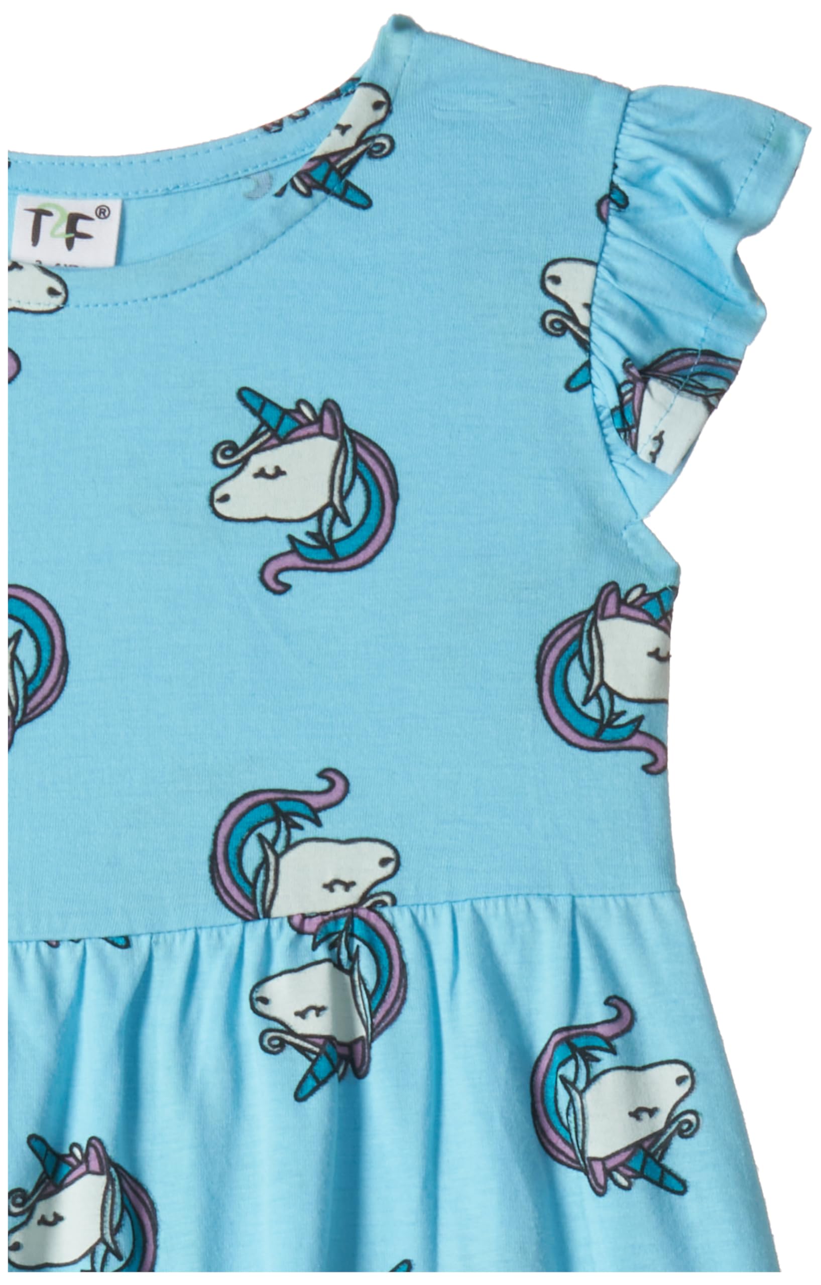 GarbGlide Girls Cotton Printed Casual Dress - Image 4