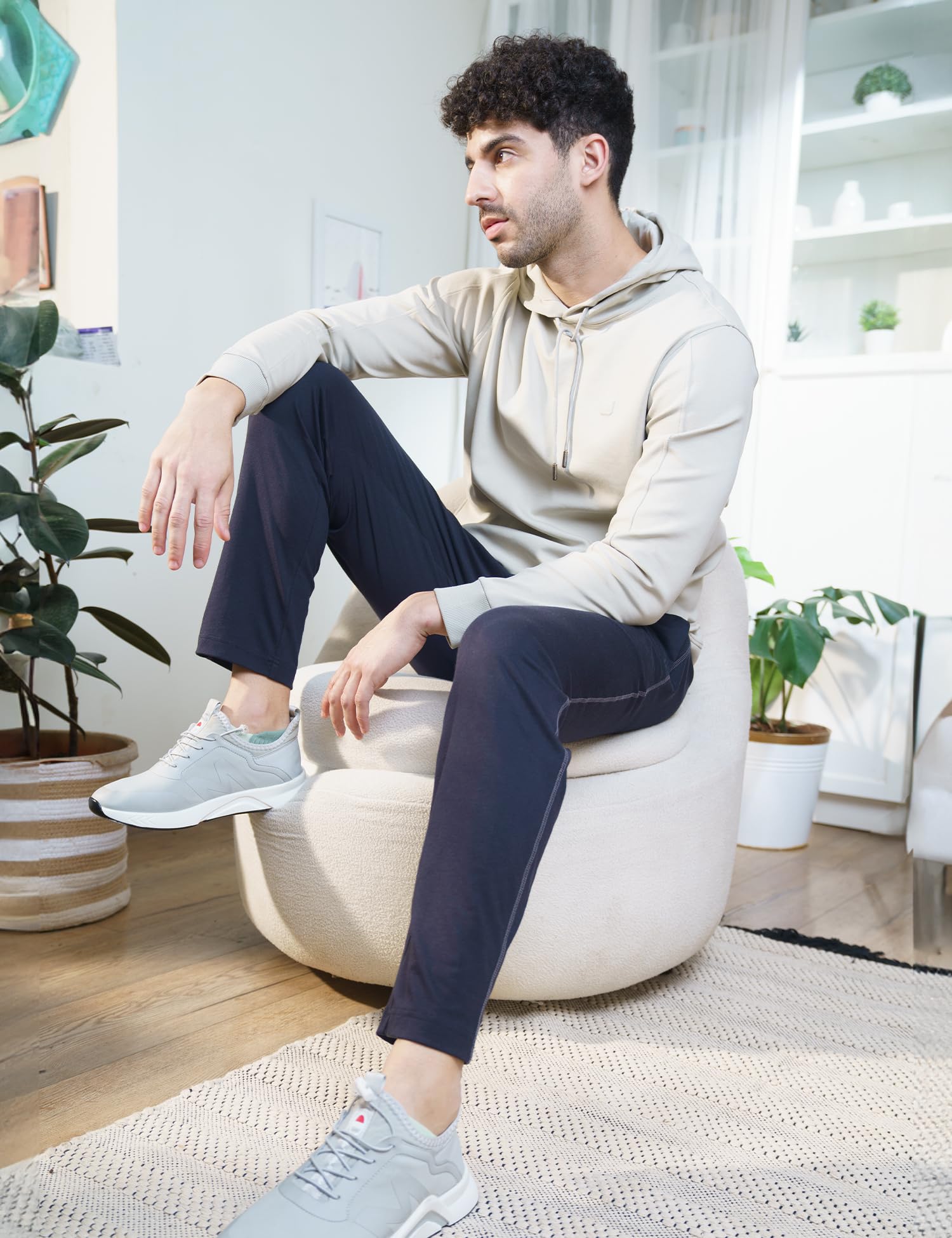 Mens Jersey Track Pants - Mirage Blue - Image 2