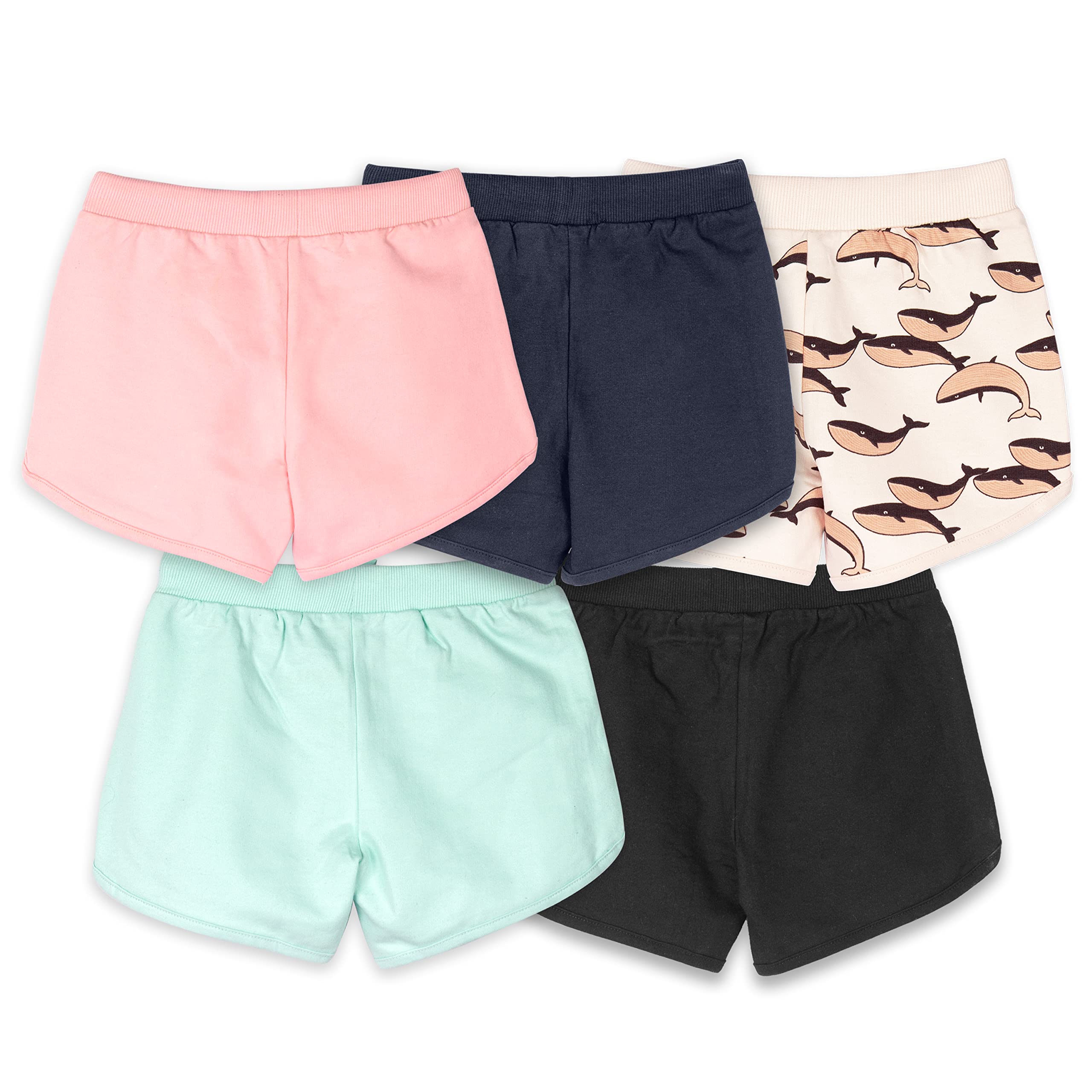 Real Basics Cotton Shorts for Girls - Printed Multicolor - Image 2