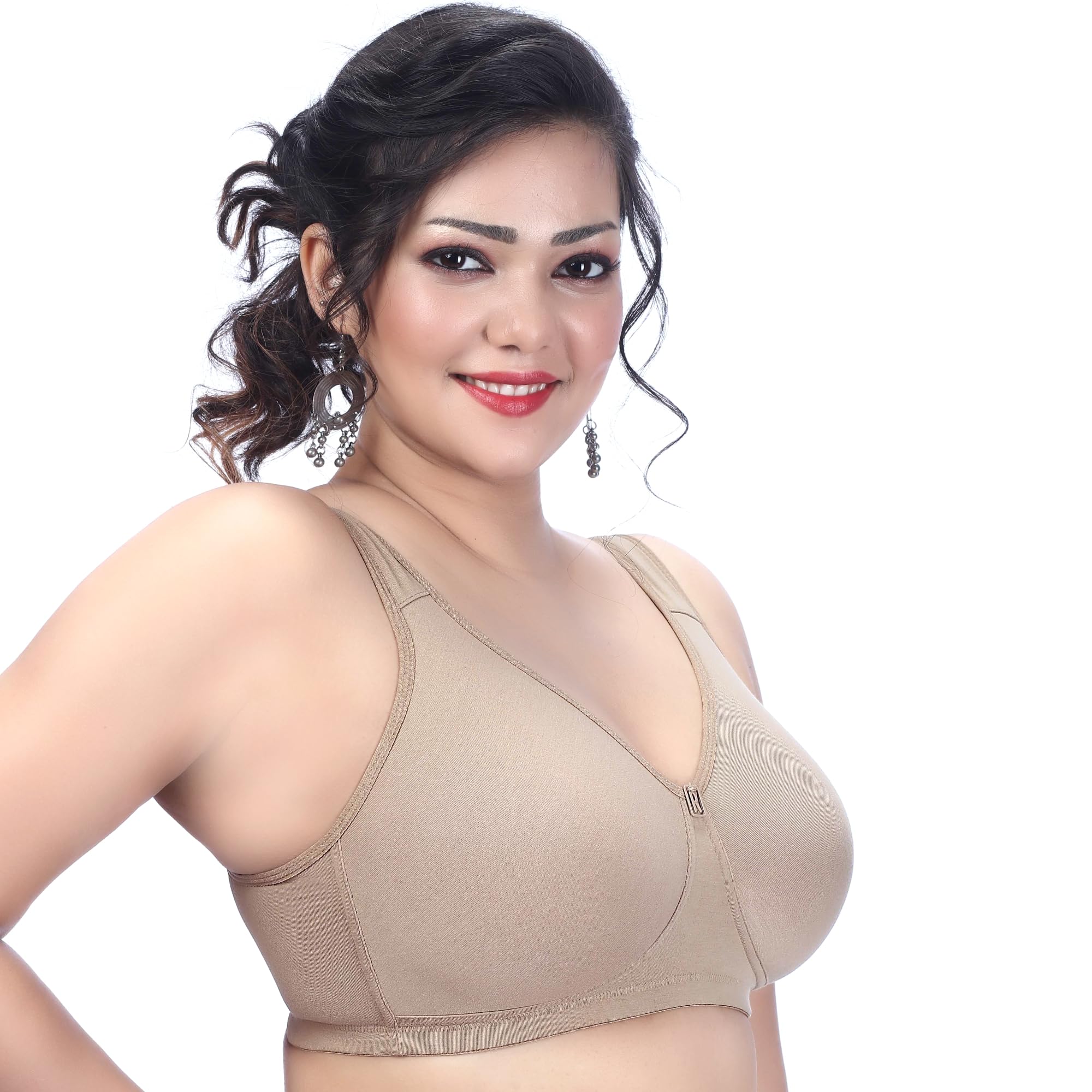 TRYLO Comfortfit Bra - Nude C Cup - Image 3