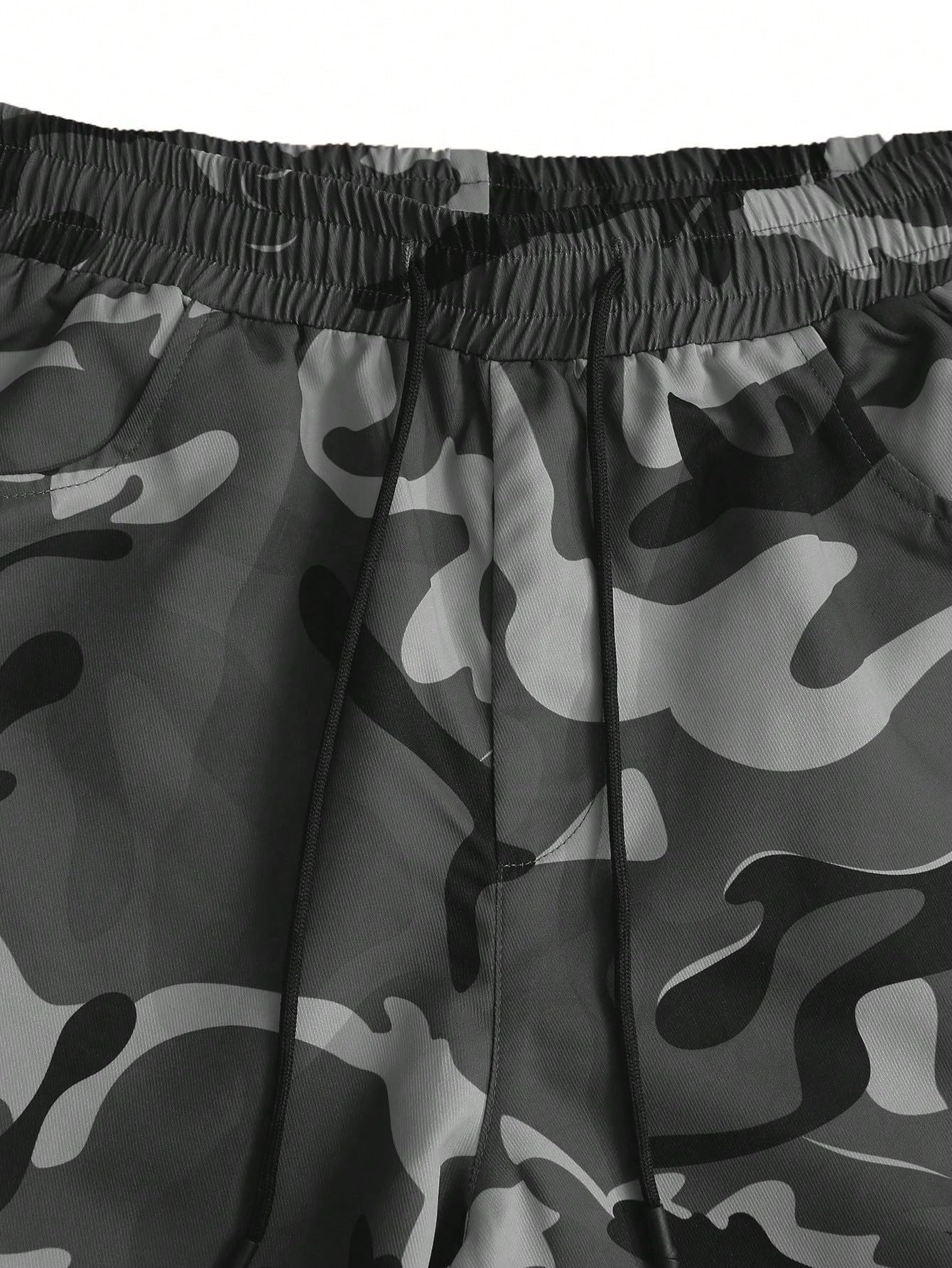 TAGDO Men Camouflage Cargo Jogger Pants - Grey - Image 5