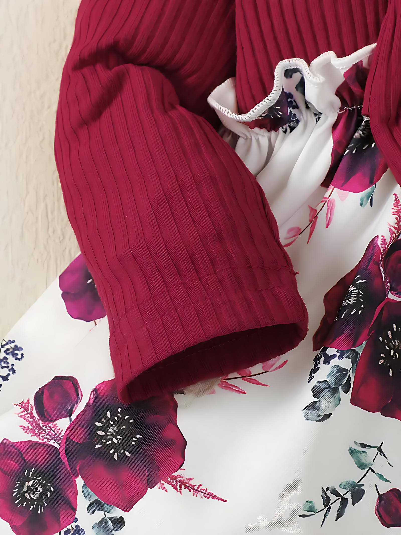 Floral Frock for Baby Girls - Soft Modal Fabric - Image 5