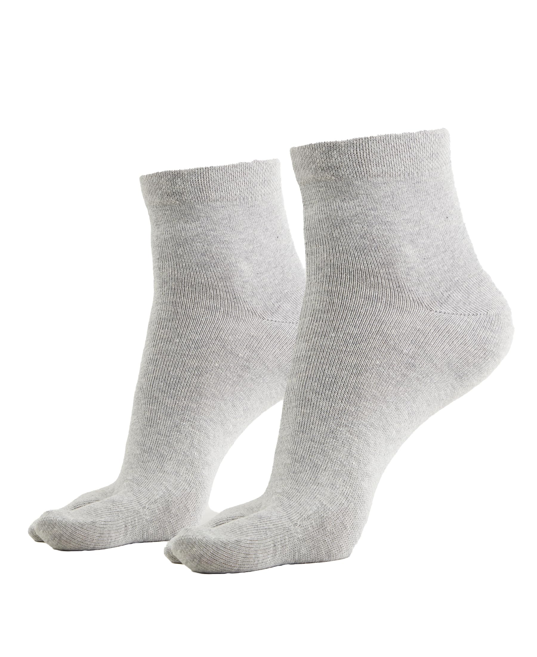Jockey Women's Ankle Length Cotton Socks - Grey