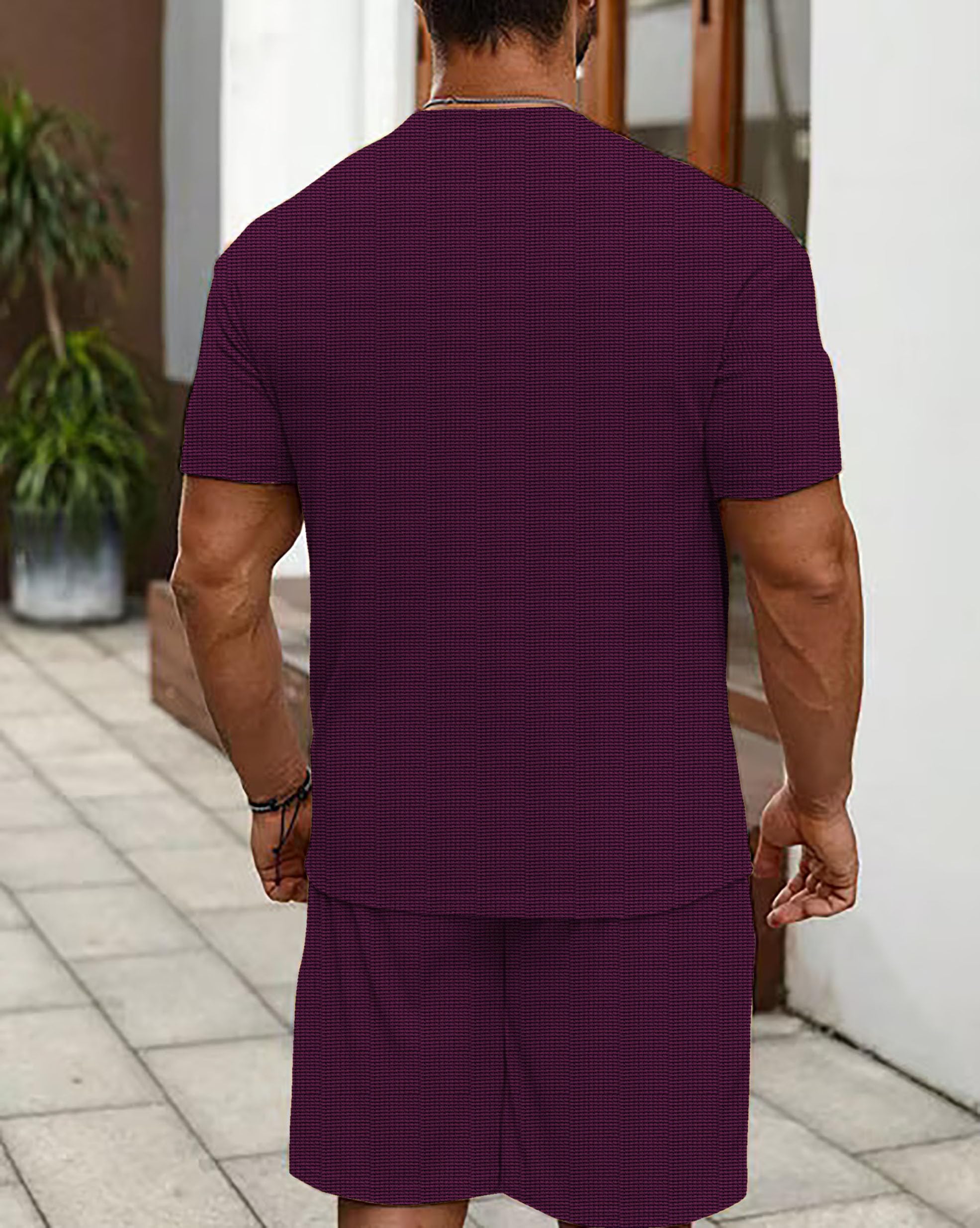 Vogaan Men's Purple Pyjama Set - Image 2
