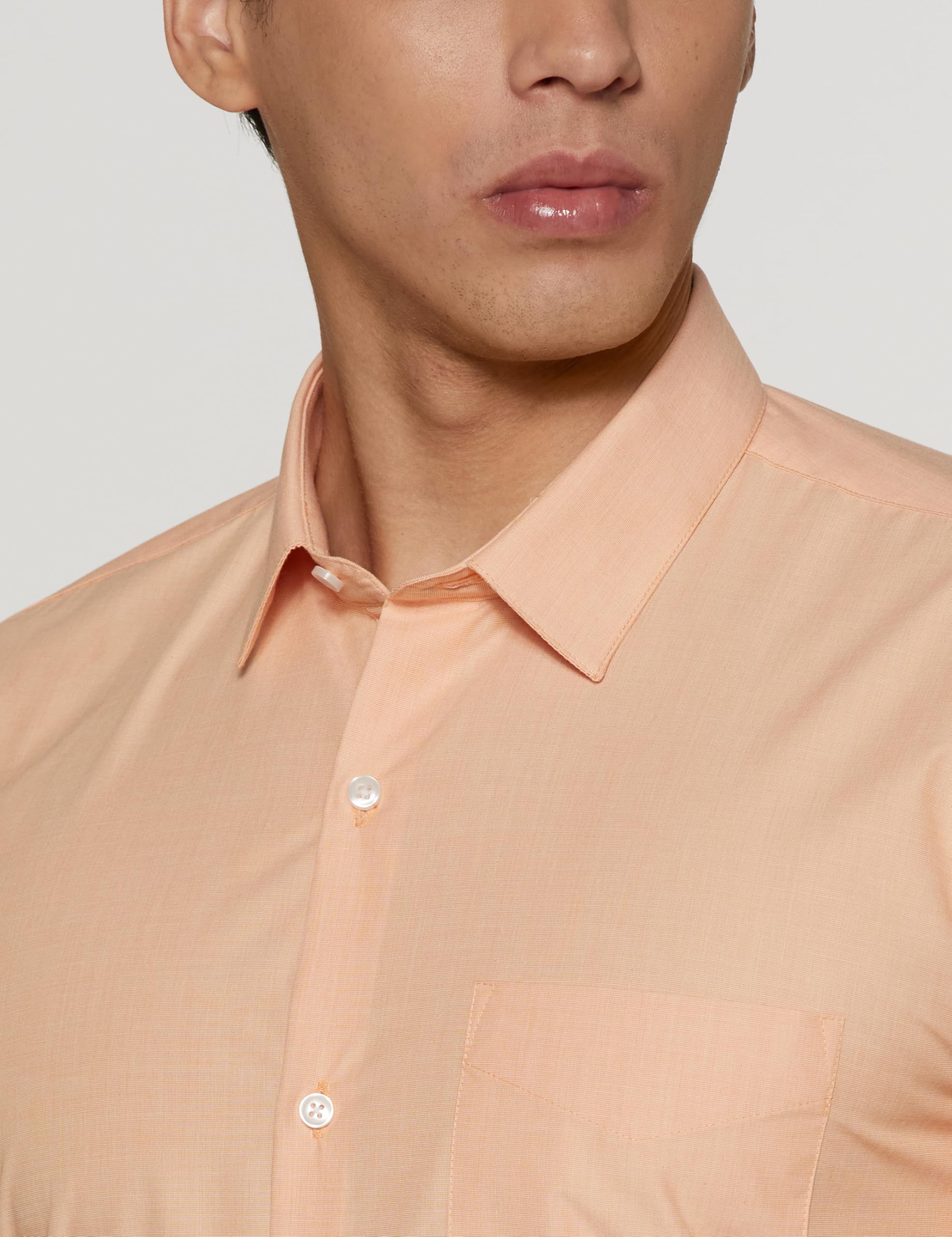 Peter England Men's Formal Shirt - Peach - Image 3