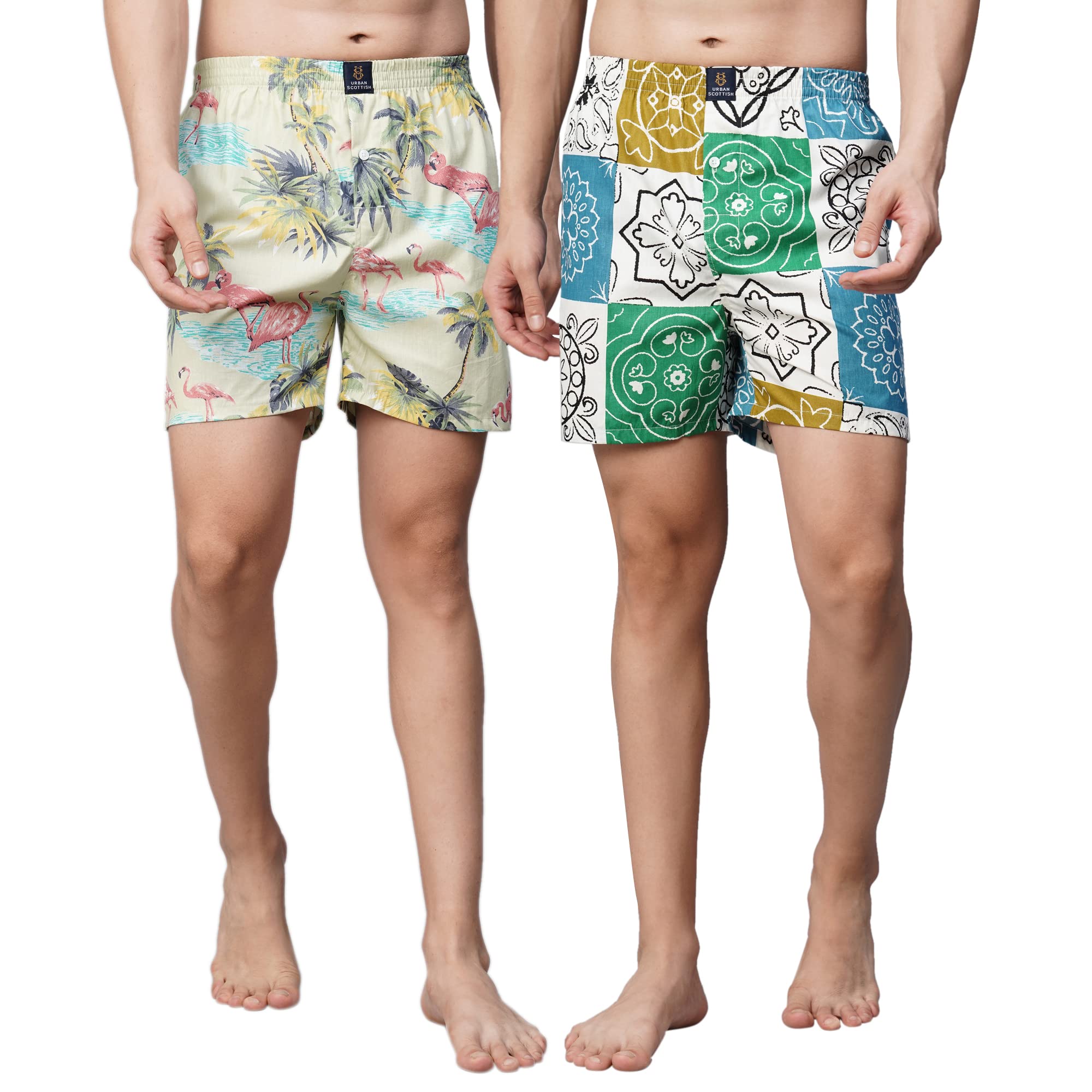 Urban Scottish Men Boxer Shorts - Multi-Color