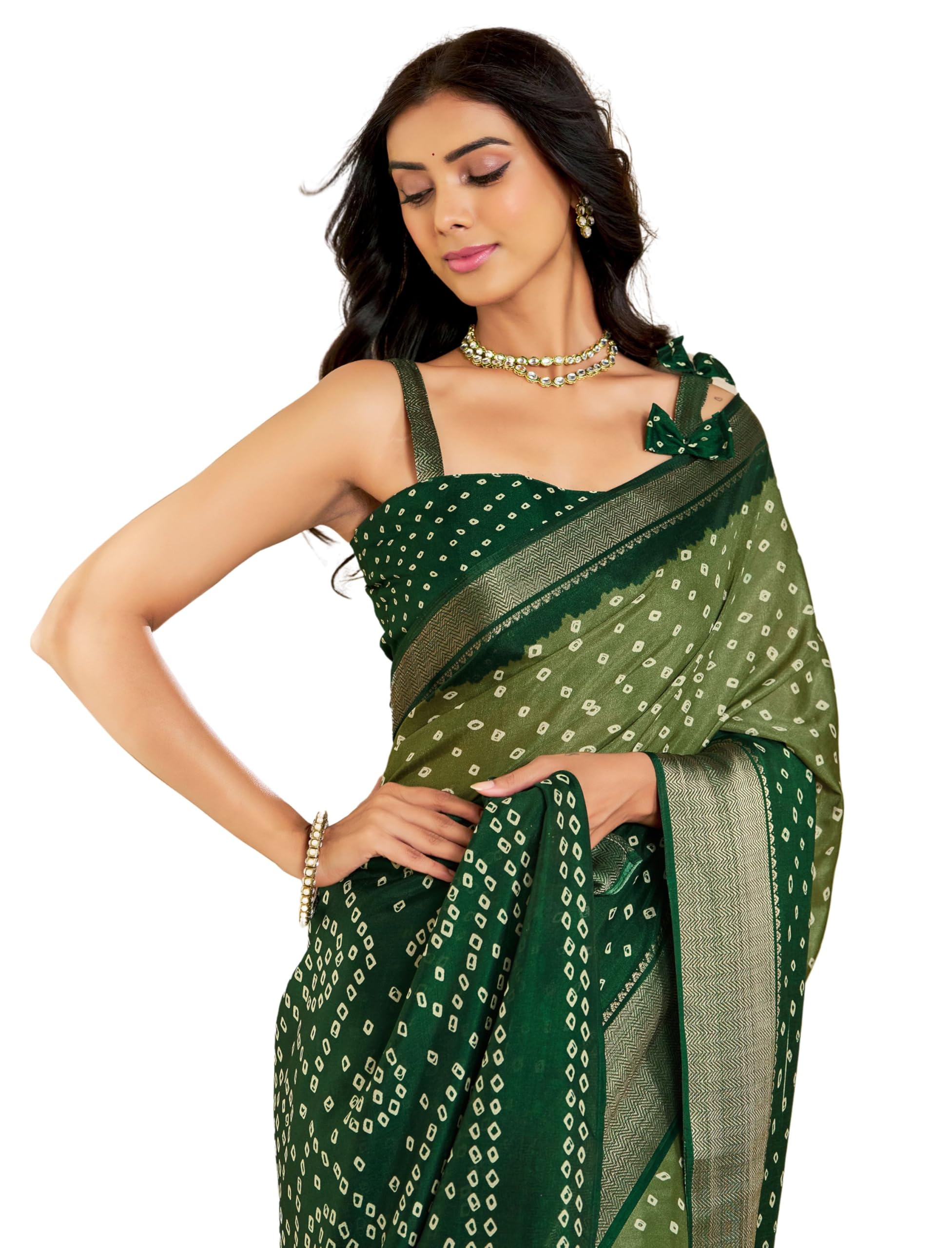EthnicJunction Women's Dola Silk Saree