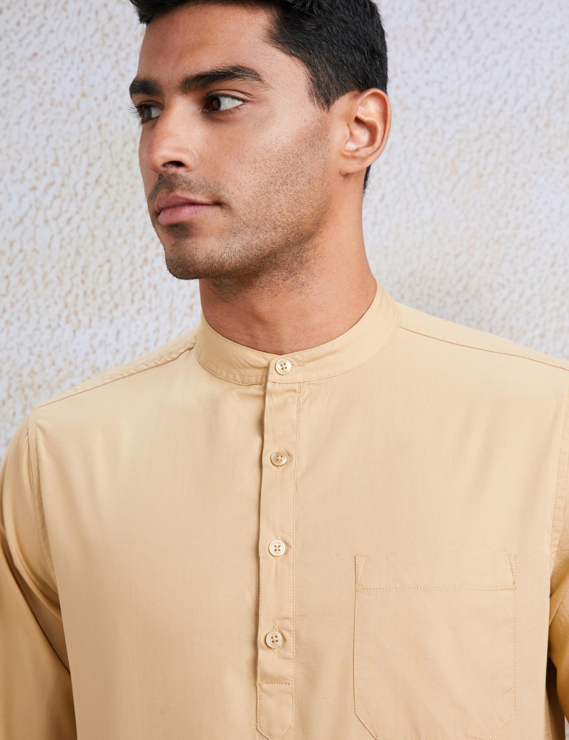 Symbol Men Casual Shirt - Beige - Image 4