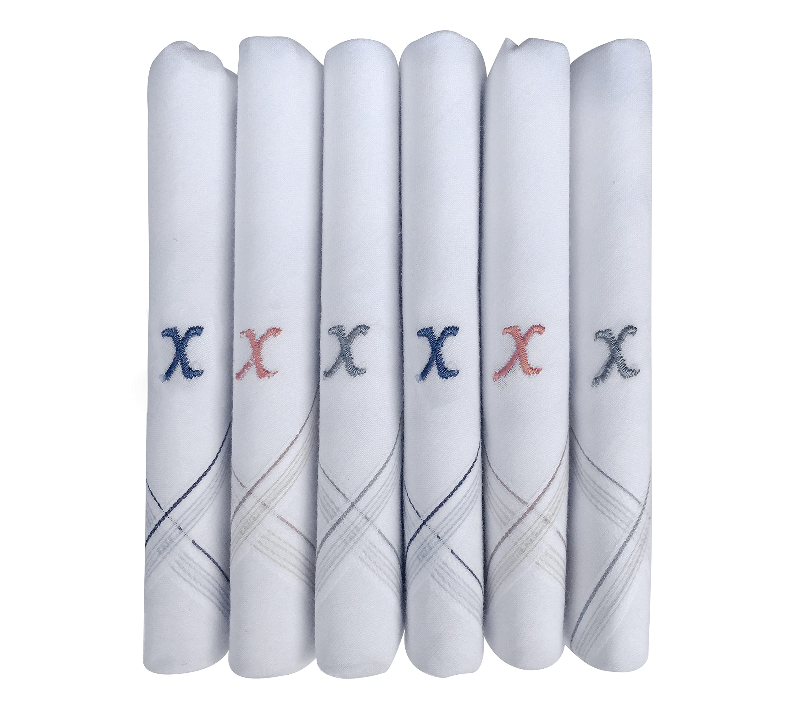 Caruso Italy Men's Handkerchief - White Colored Border