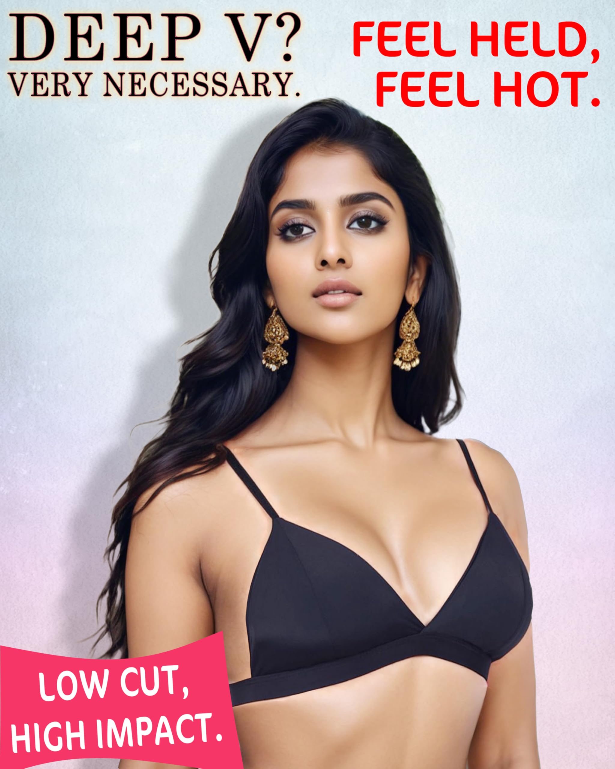 Dressably Women's Padded Non-Wired Plunge Bras - Image 4