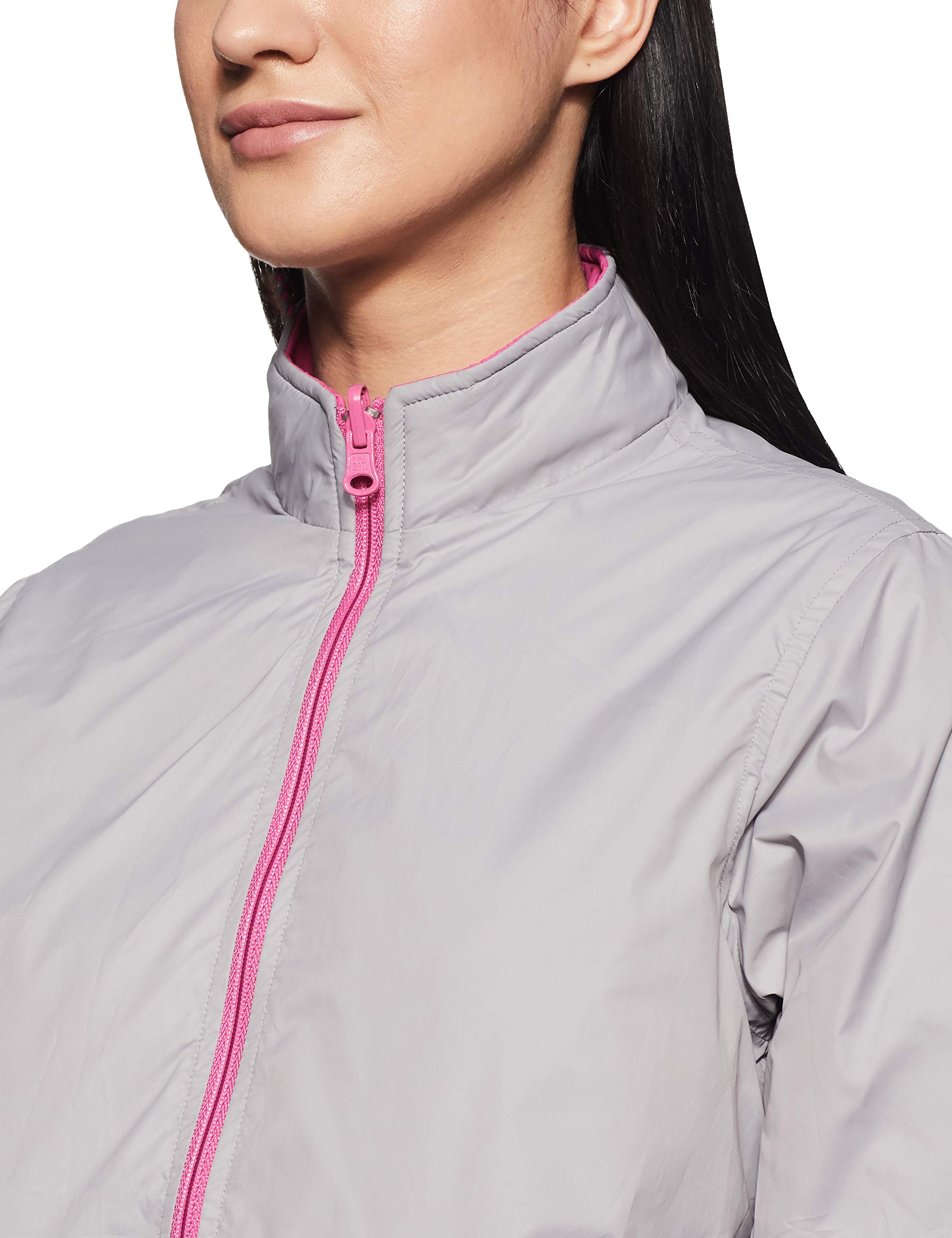 Amazon Women Light Weight Windcheater Reversible Jacket - Grey Pink - Image 4