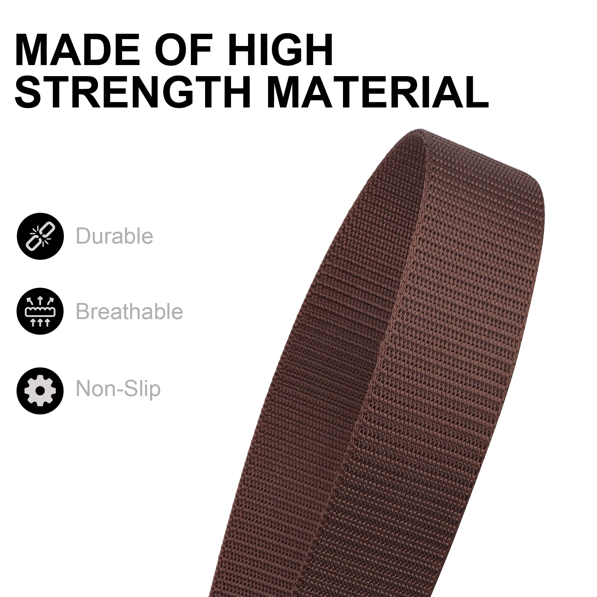 ZORO Men's Nylon Belt - Brown - Image 5