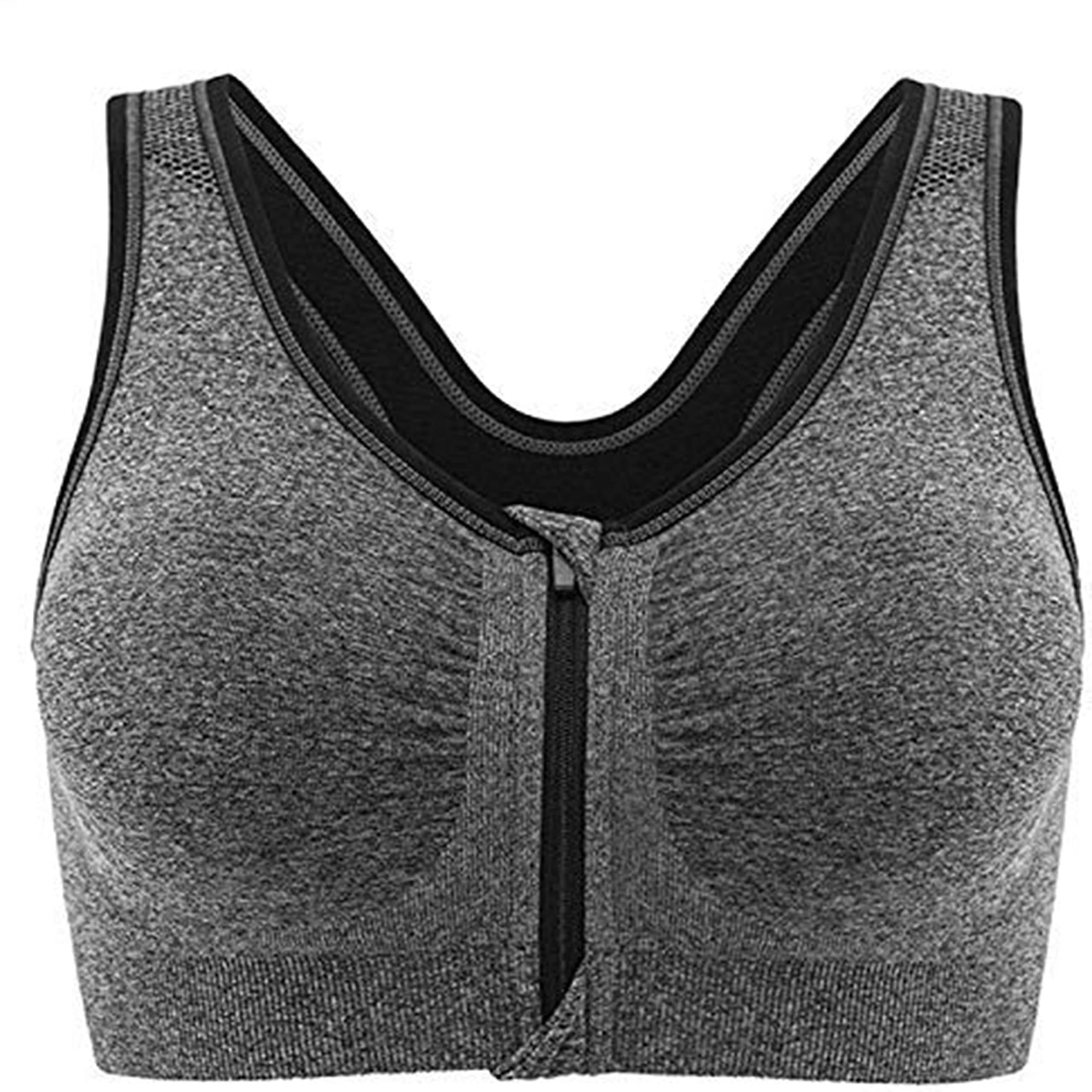 Mysha Women's Cotton Sports Bra - Grey