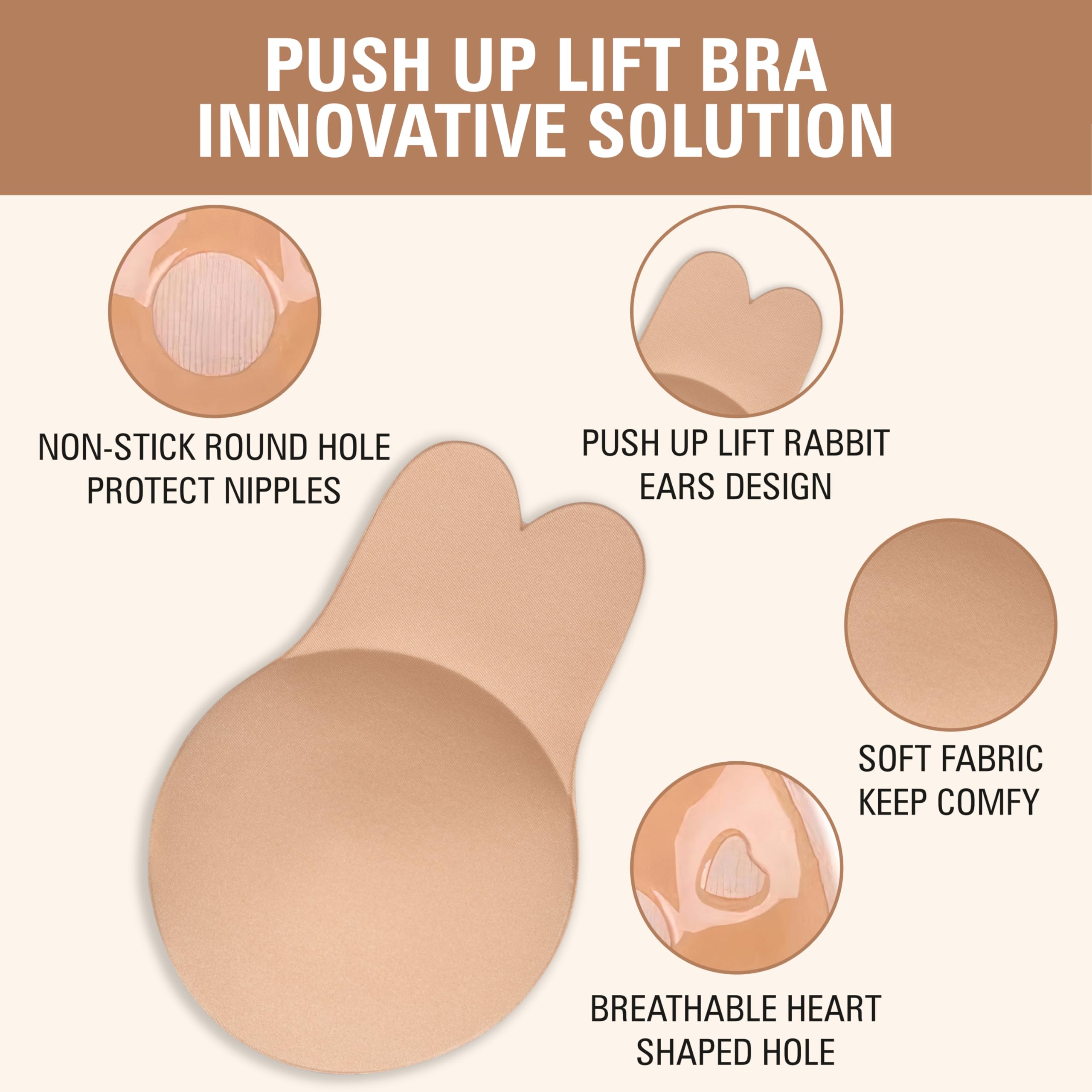 Greenhood Lift-Up Bra for Women - Invisible Silicone - Image 3