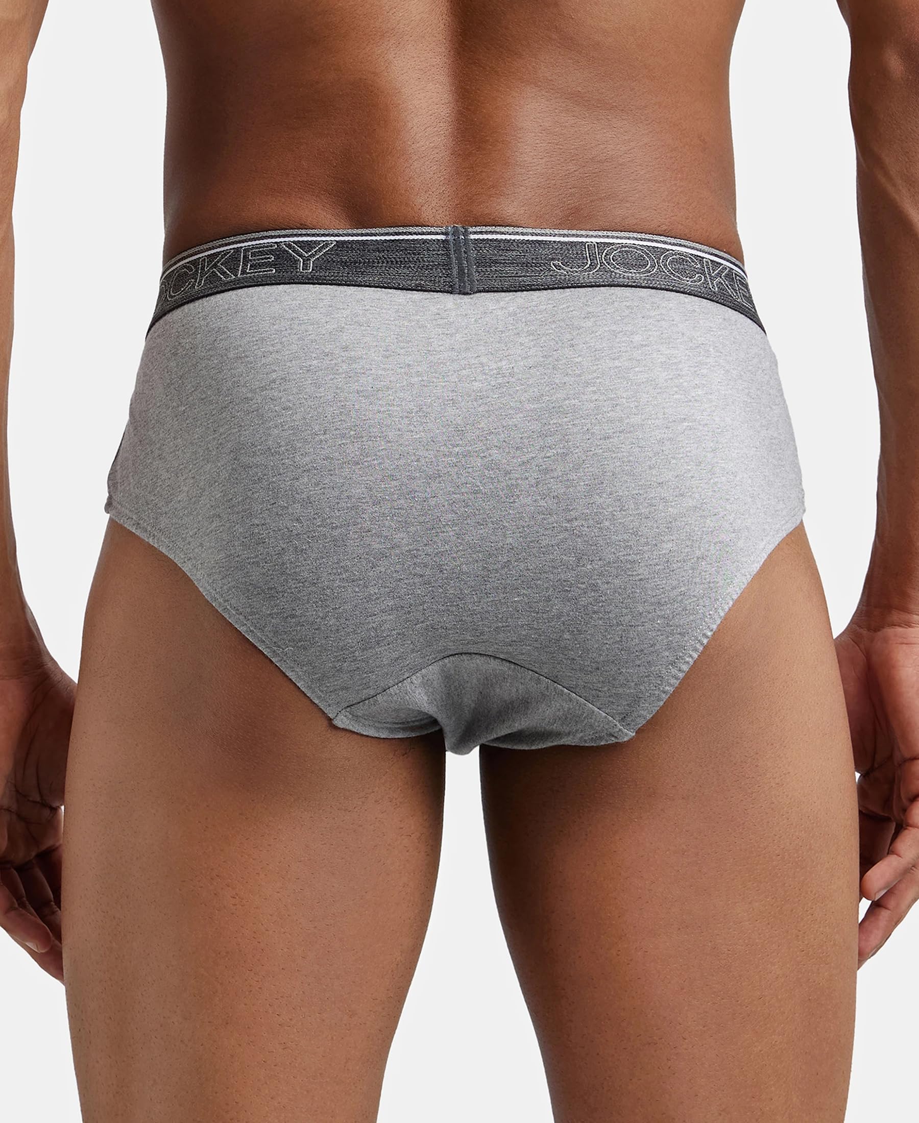 Jockey Men's Briefs - Grey Melange - Image 4