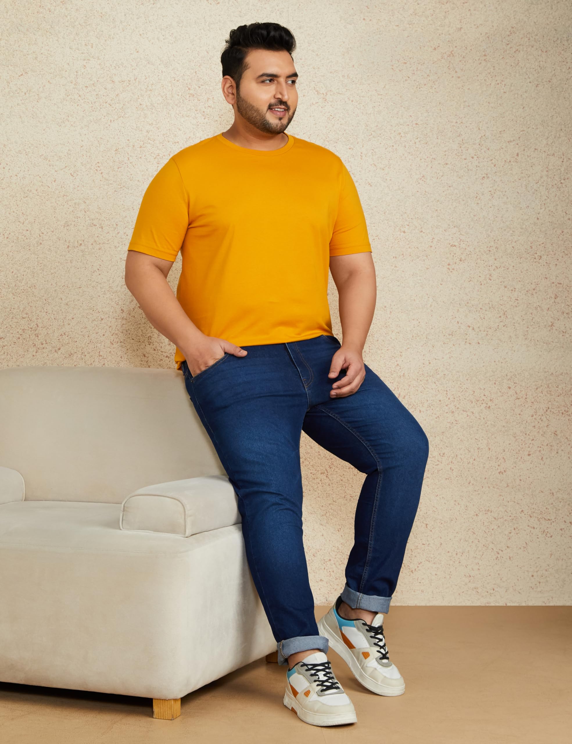 Symbol Men Slim Jeans - Medium Blue - Image 5