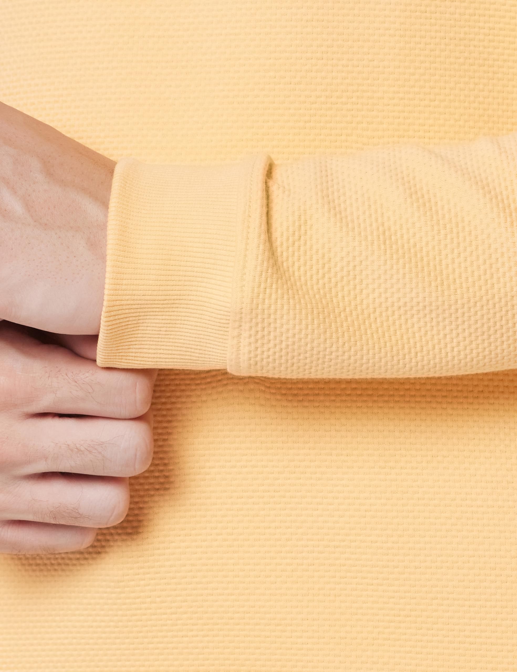 Van Heusen Men's Cotton Blend Crew Neck Sweatshirt - Peach - Image 5