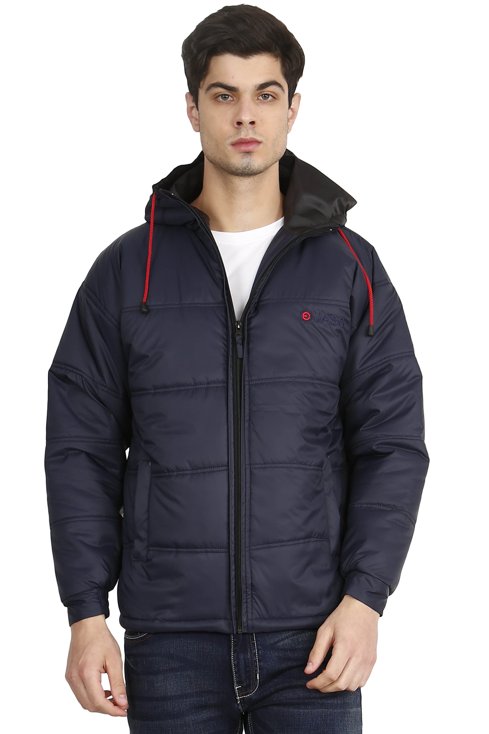 OJASS Men's Polyester Jacket - Navy Blue