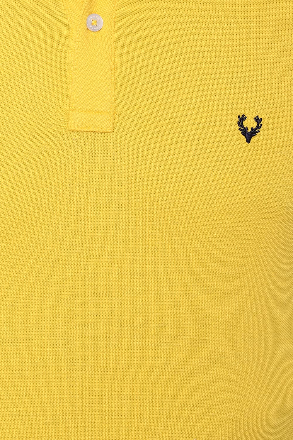 Allen Solly Men Cotton Polo T-Shirt - Yellow - Image 4