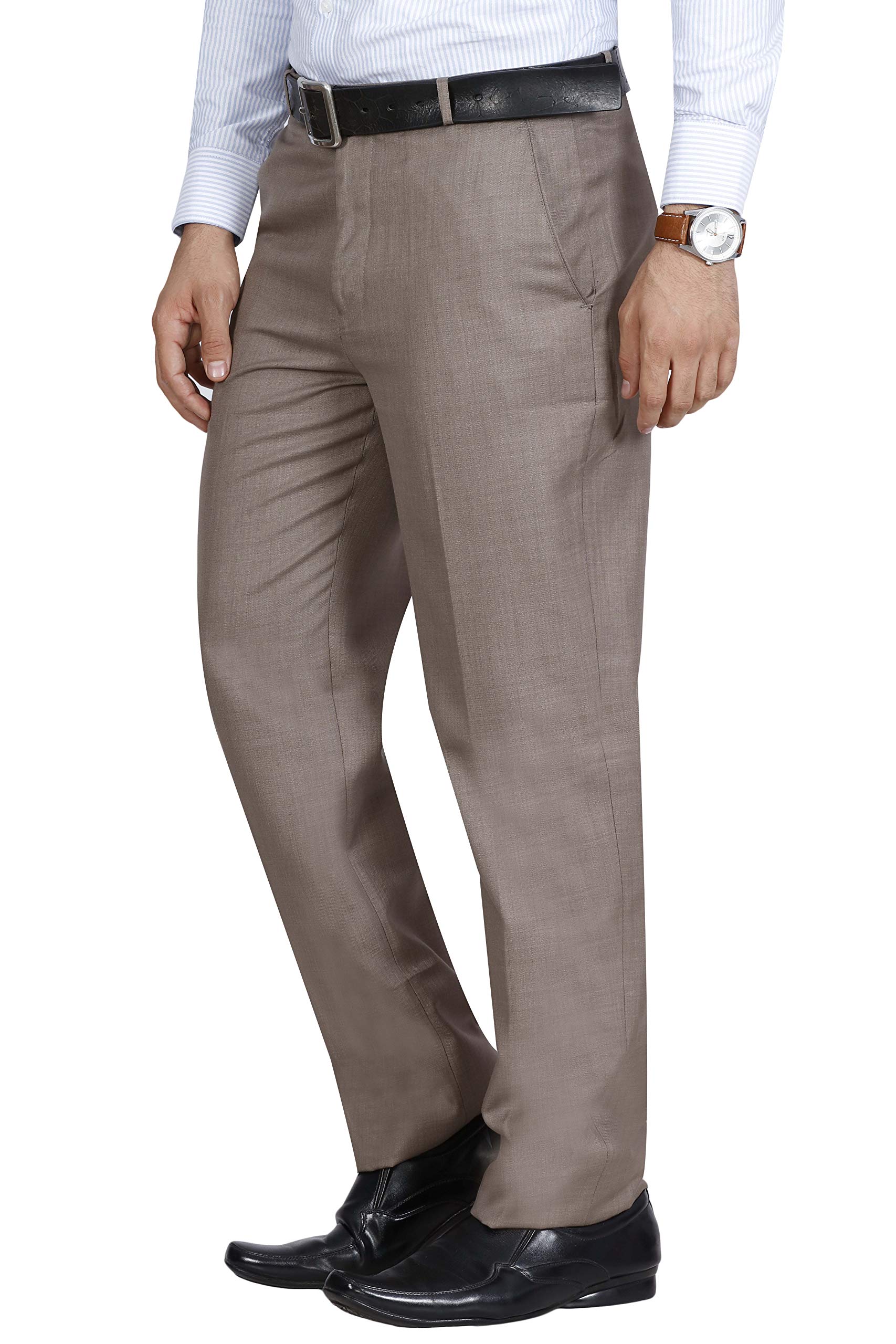 Mc Henry Men's Beige Formal Trousers - Image 3
