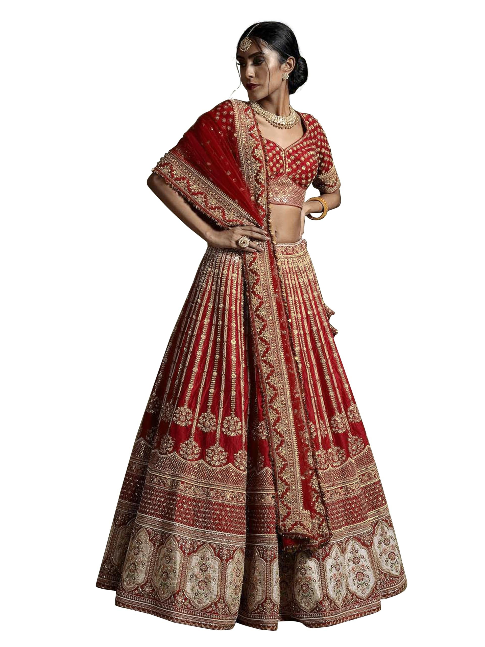 TRENDMALLS Lehenga Choli - Maroon