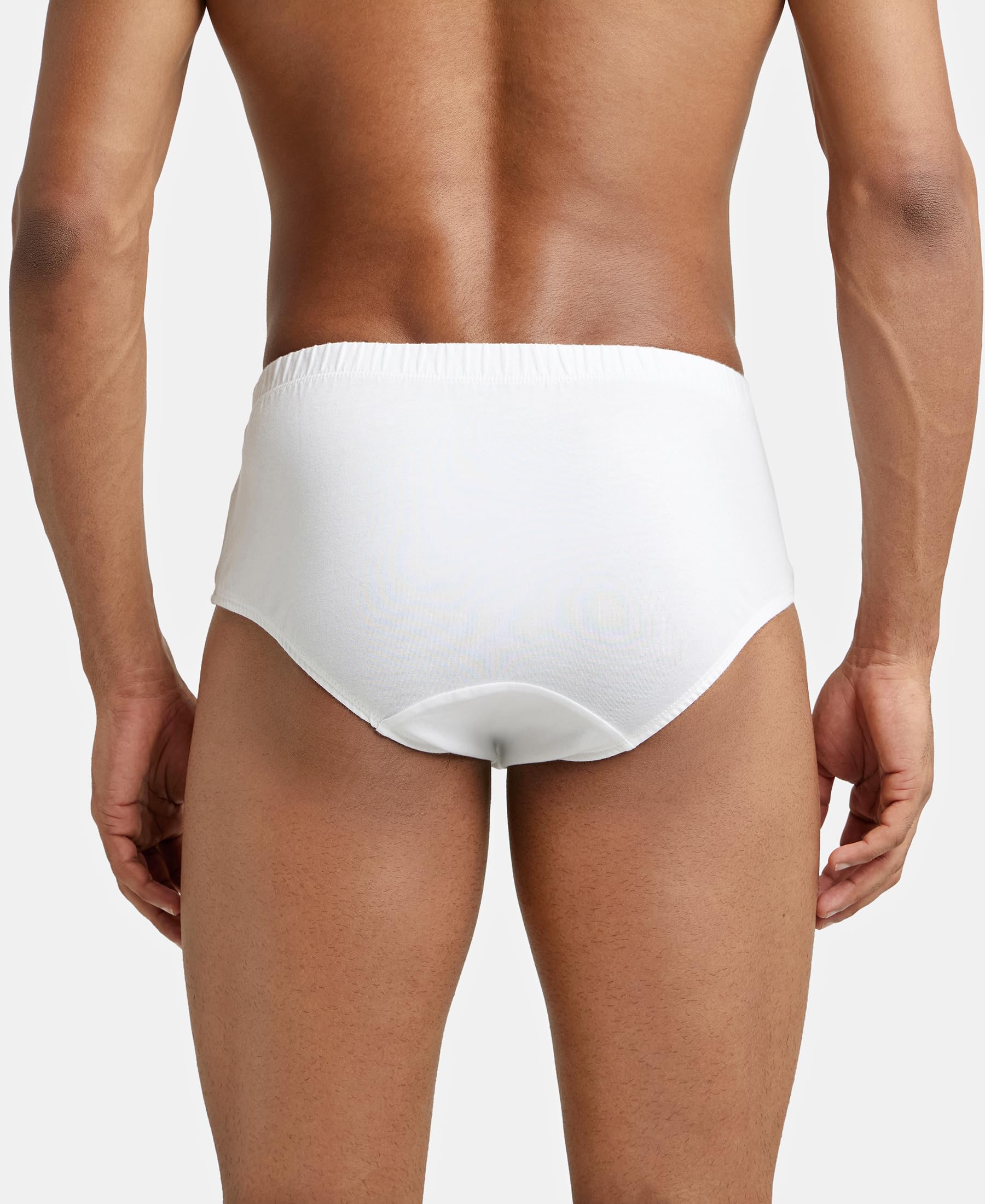 Jockey Men's Cotton Briefs - White - Image 4