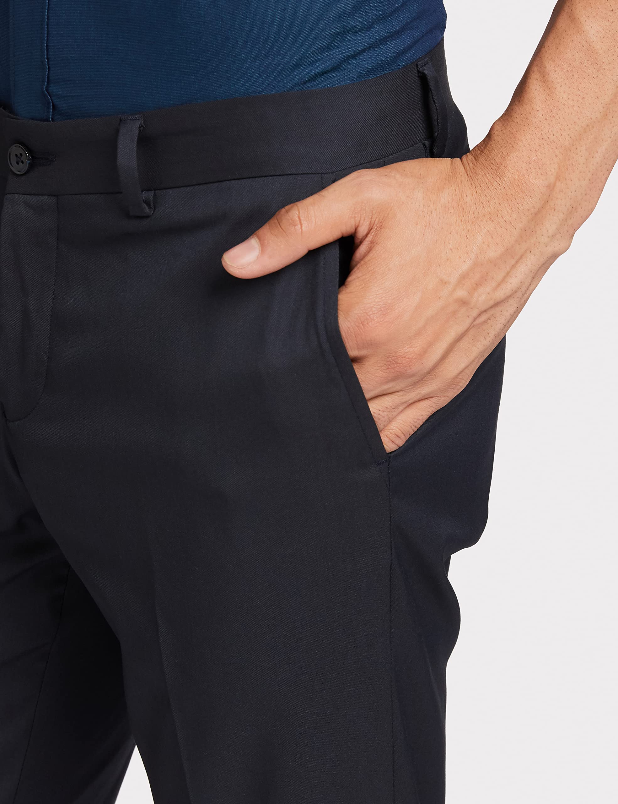 Amazon Men's Slim Dress Pants - Midnight Blue - Image 4