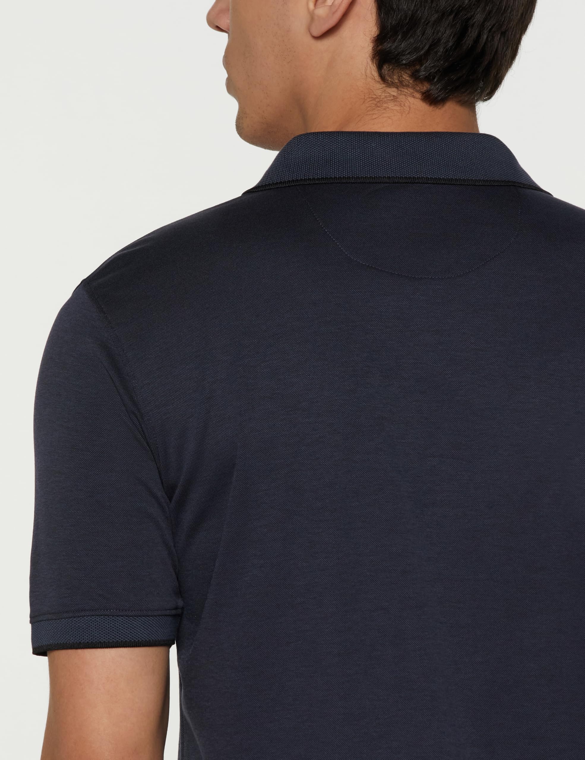 Peter England Polo T-Shirt for Men - Dark Navy - Image 4