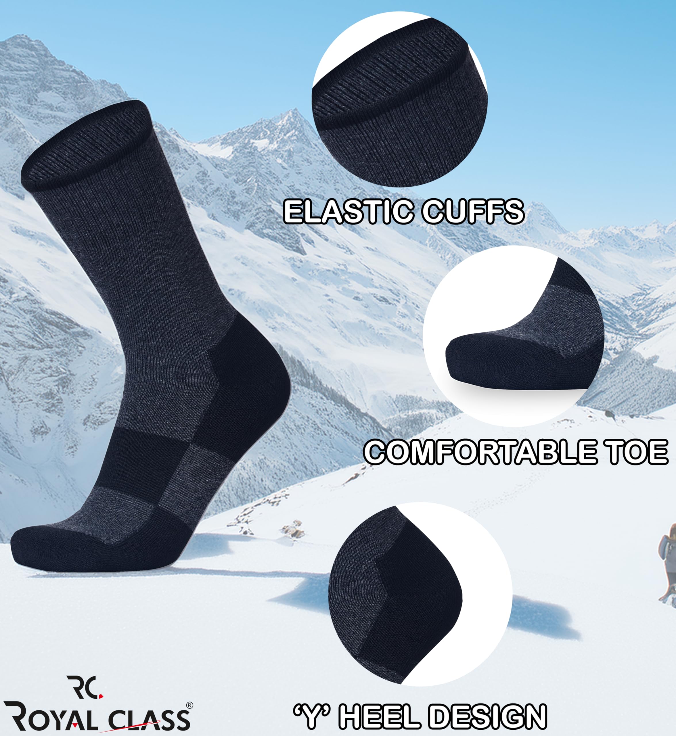 ROYAL CLASS Men's Thermal Socks - Image 4