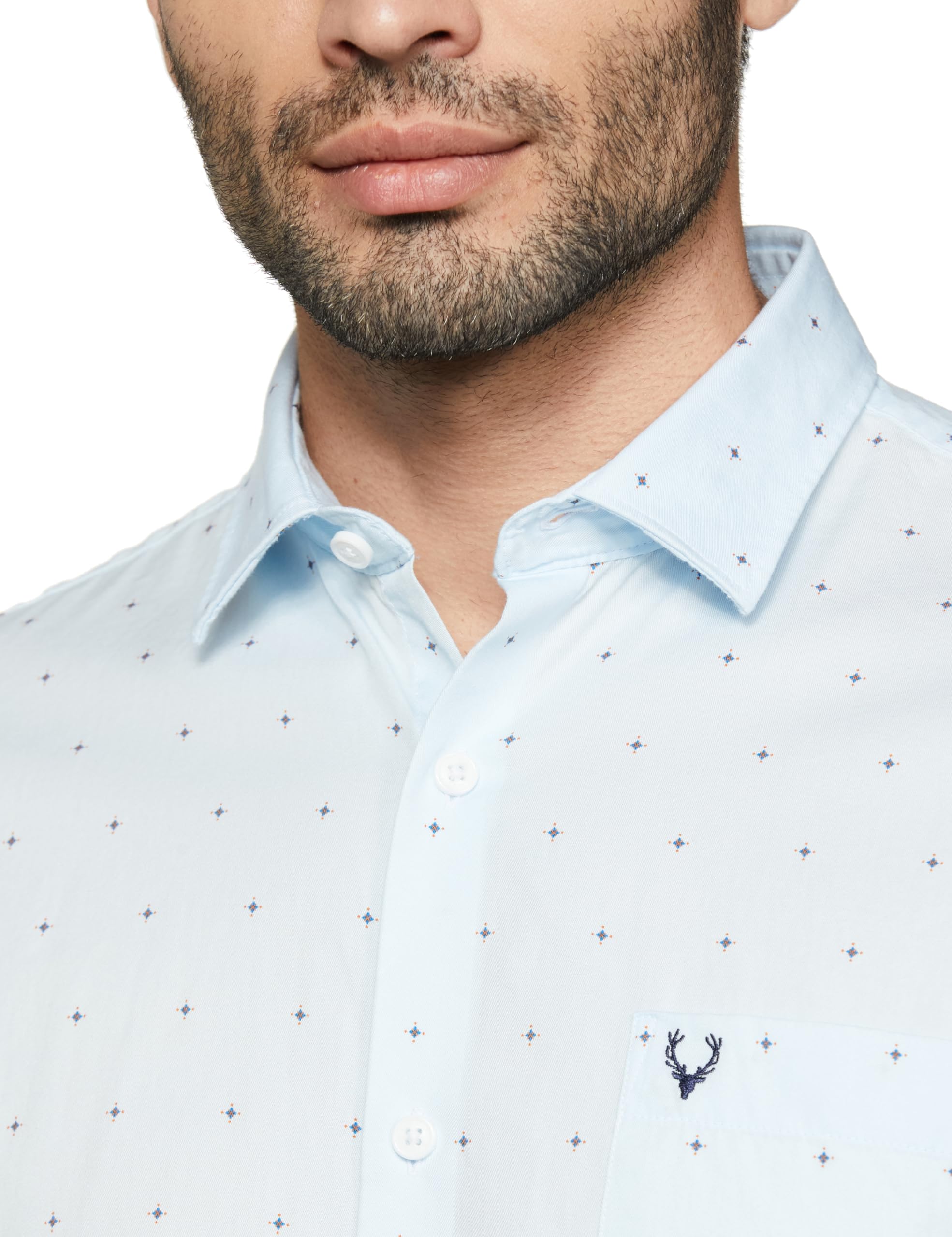 Allen Solly Men's Casual Shirt - Light Blue - Image 3