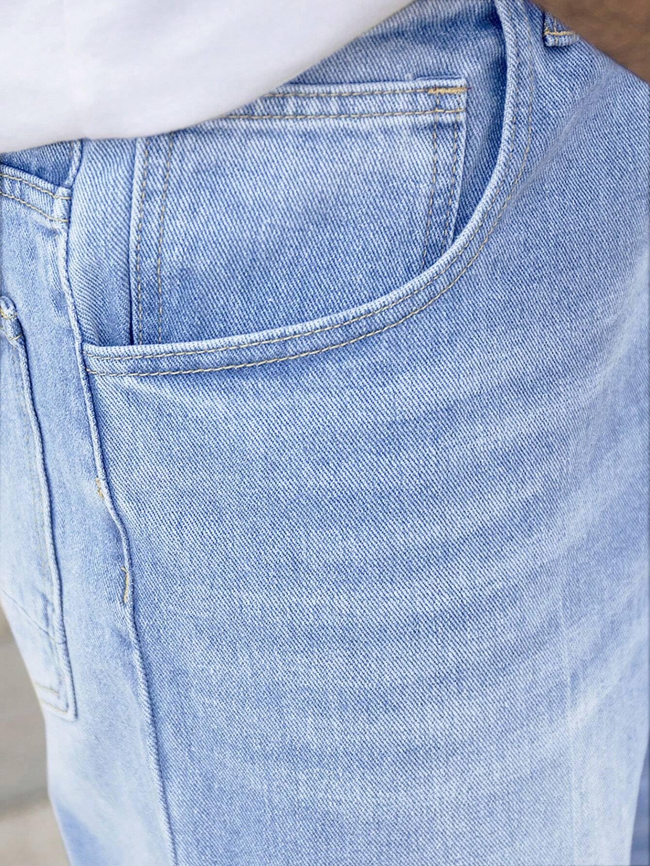 TAGAS Men's Mid Rise Jeans - Sky Blue - Image 5