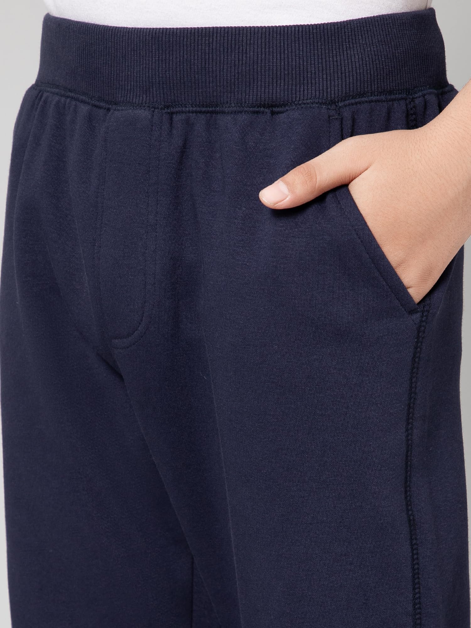 Alan Jones Boys Fleece Joggers - Navy - Image 5