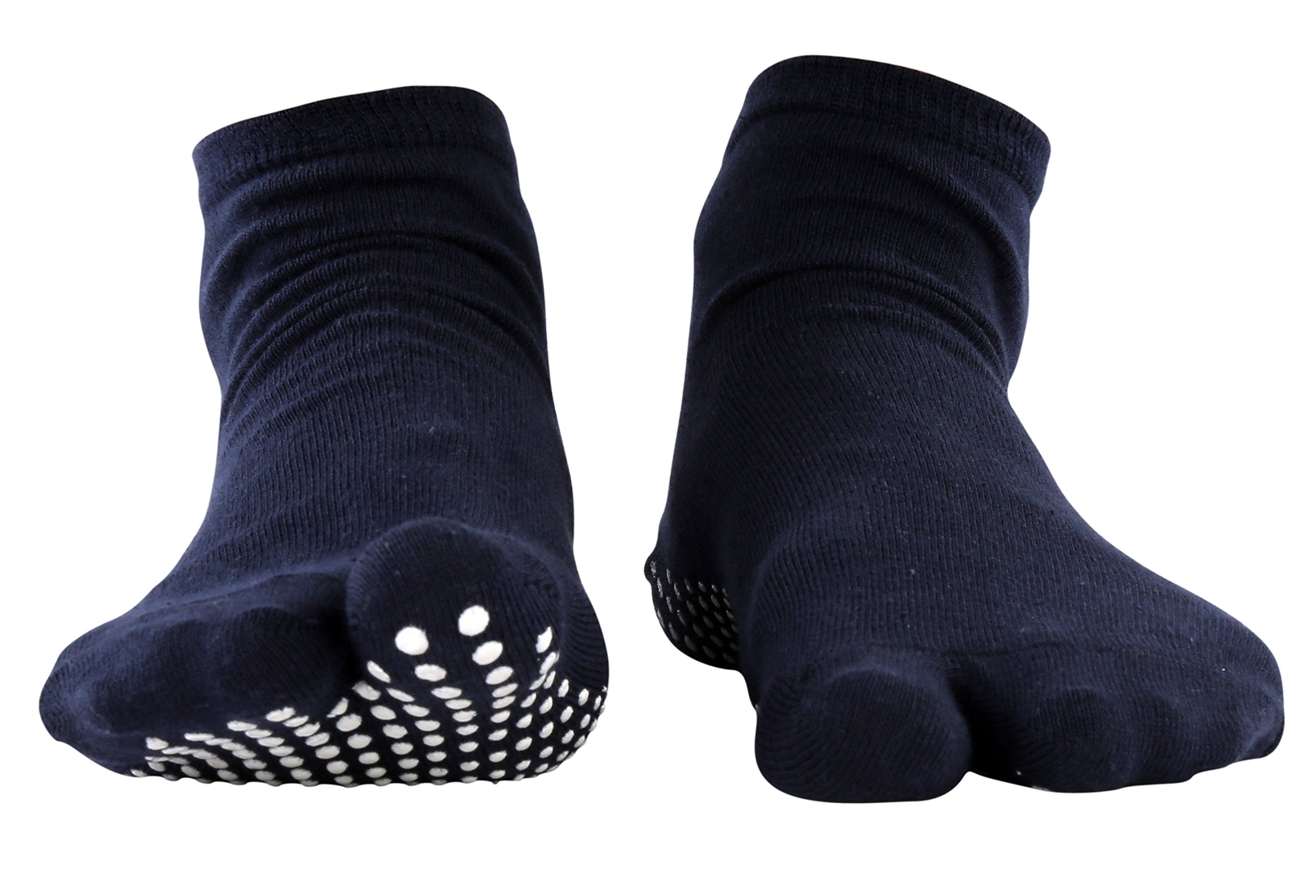 NOFALL Navy Blue Cotton Ankle Socks for Women