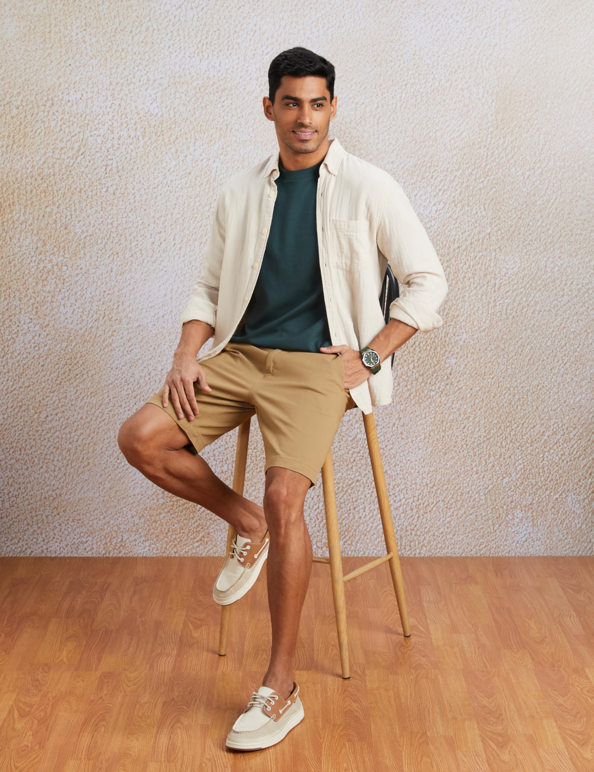 Amazon Men Shorts - Khakhi - Image 3