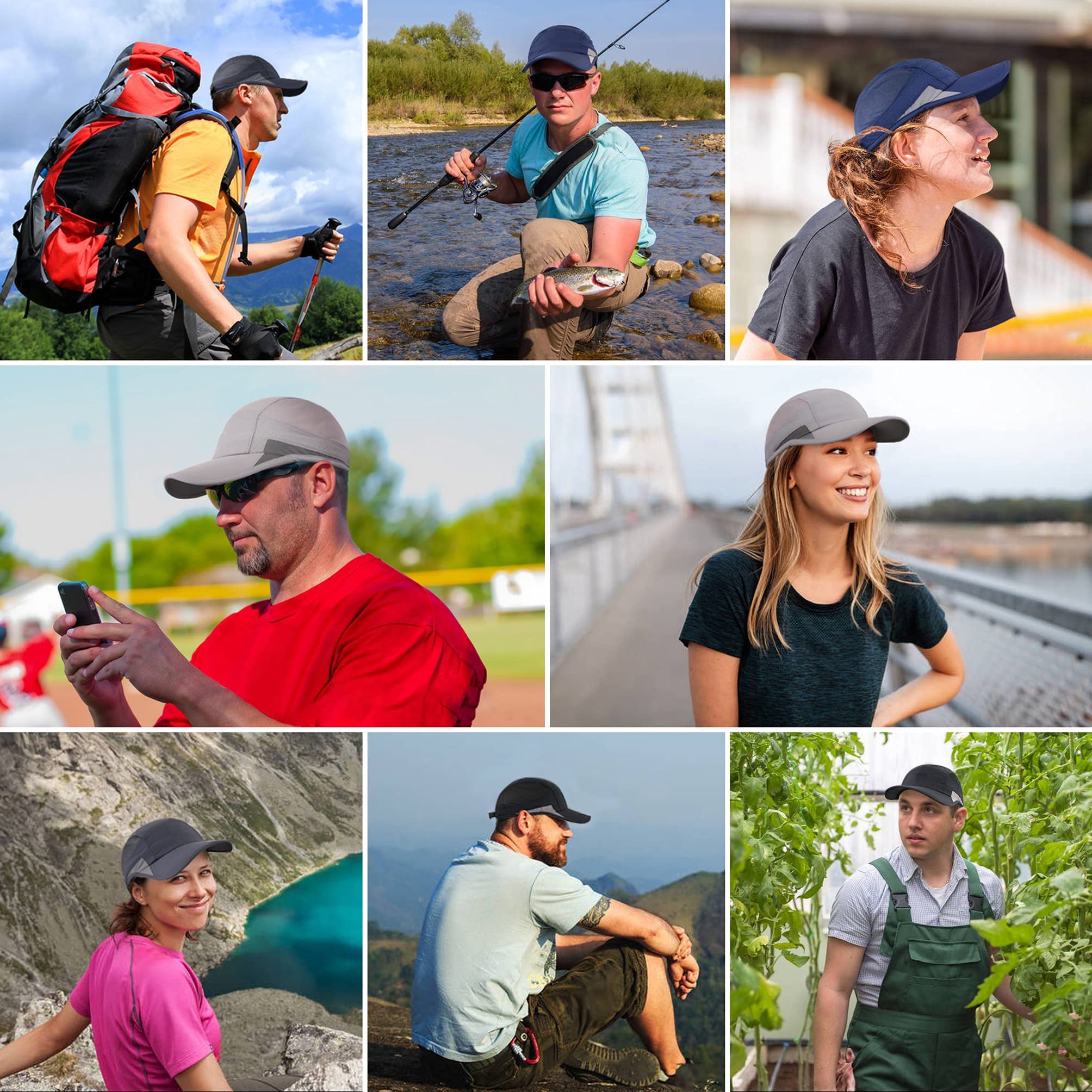 HSR Unstructured Reflective Sports Hat for Men & Women - Image 4