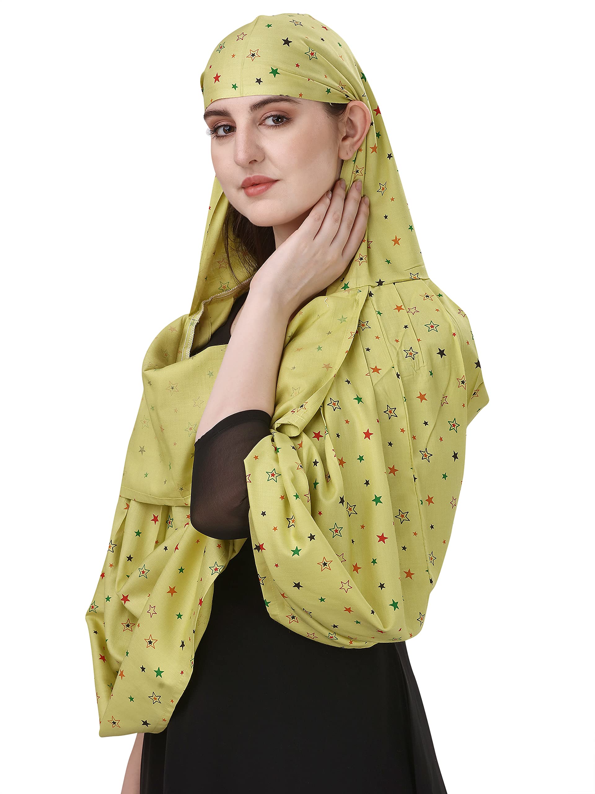 7 Season's Cotton Scarf & Mask for Women - UV Protection - Image 2