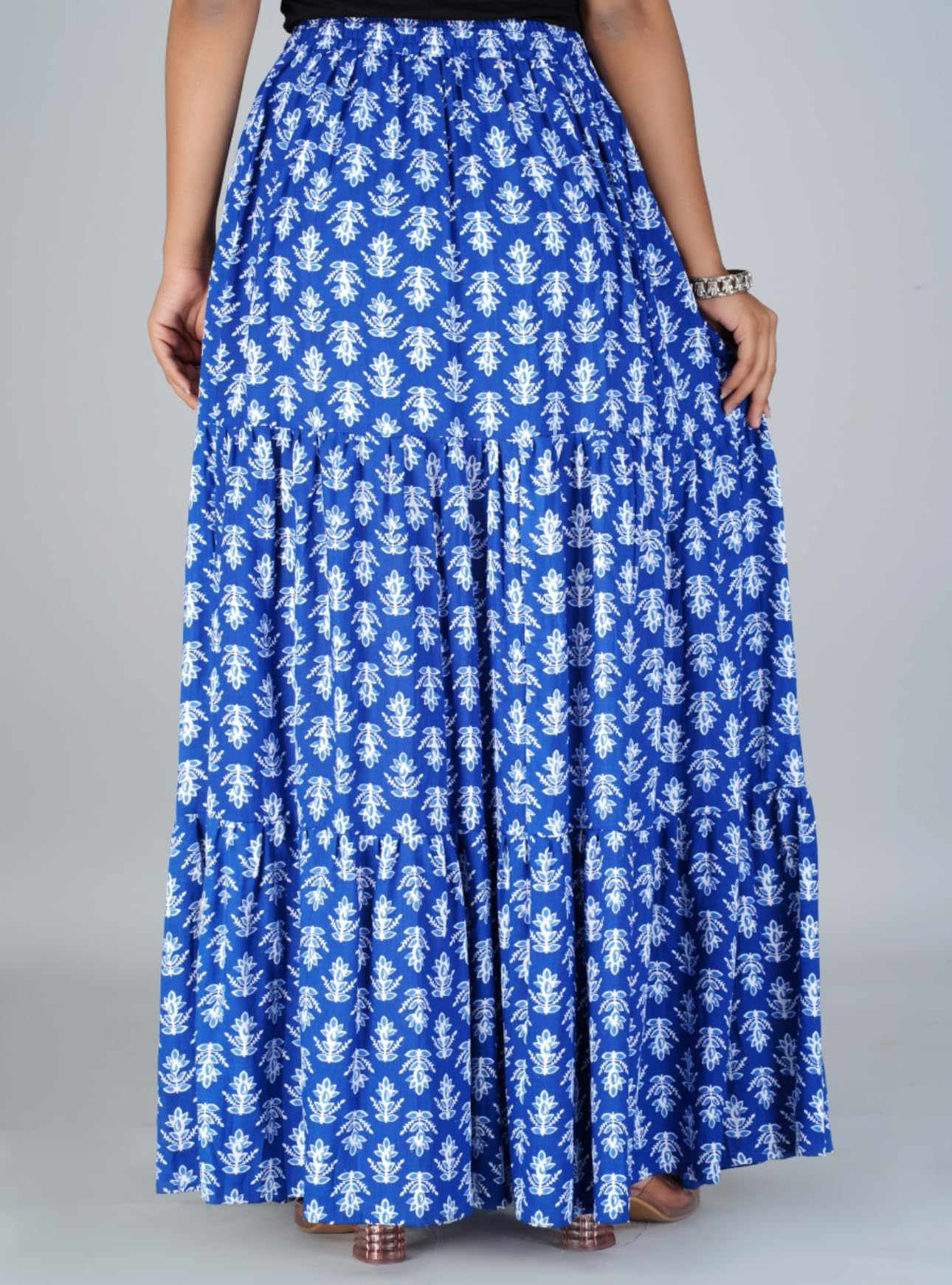 MFGIVA Floral Print Skirt for Women - Cotton - Image 3