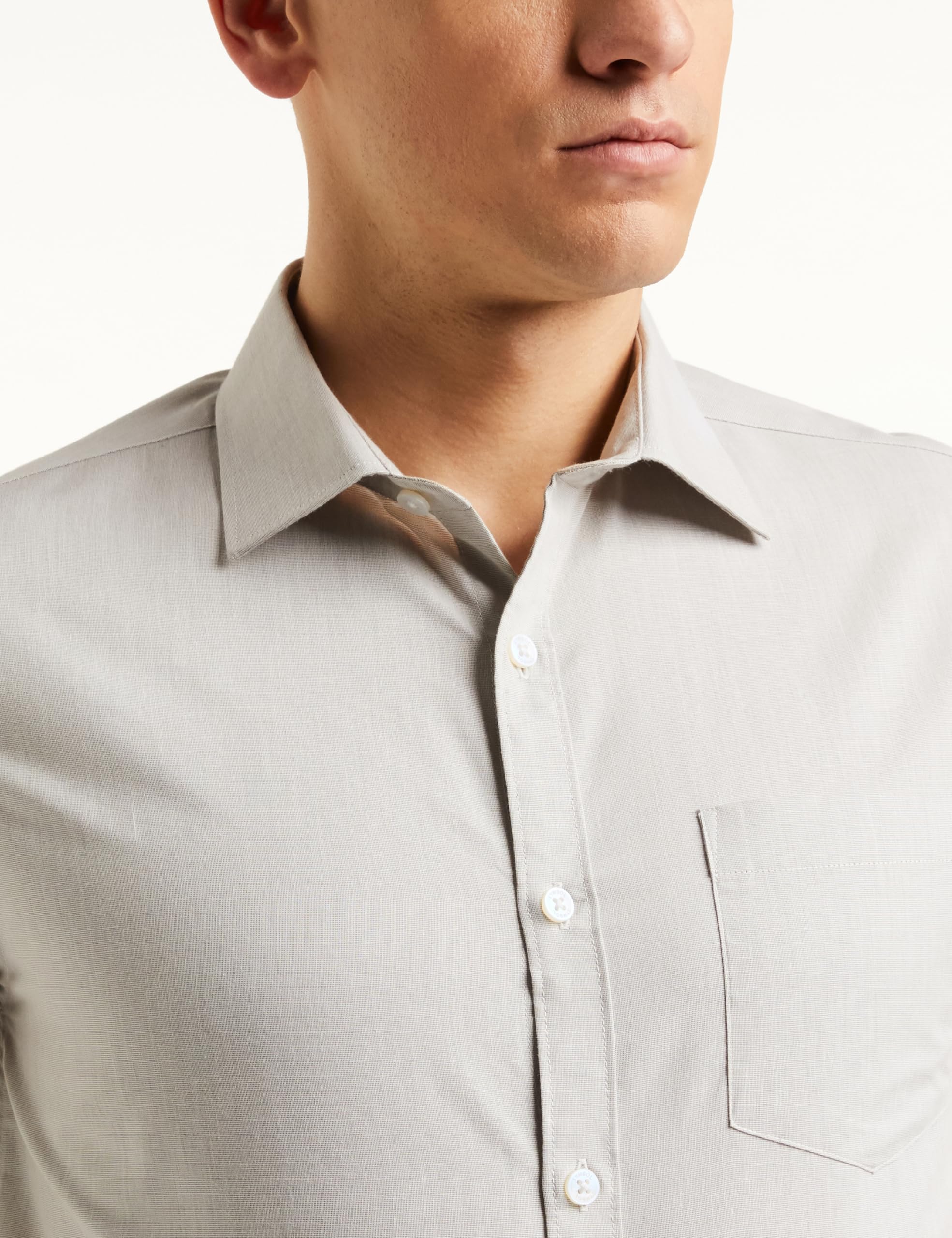 Amazon Men Cotton Formal Shirt - Mid Grey - Image 4