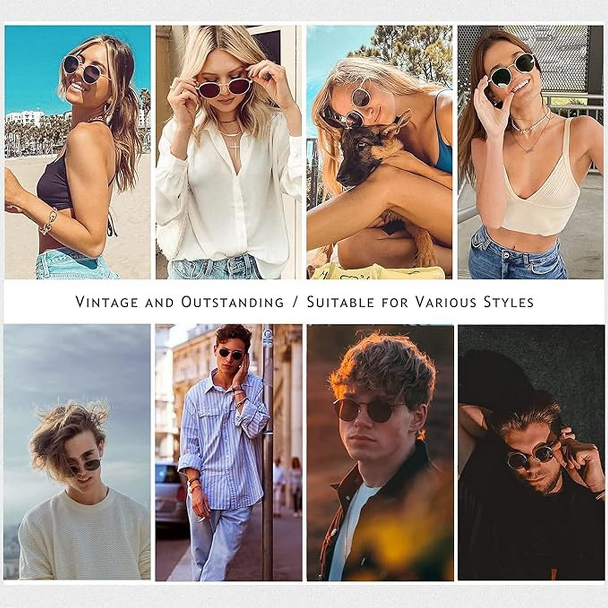 Dervin Sunglasses for Men and Women - Black - Image 5