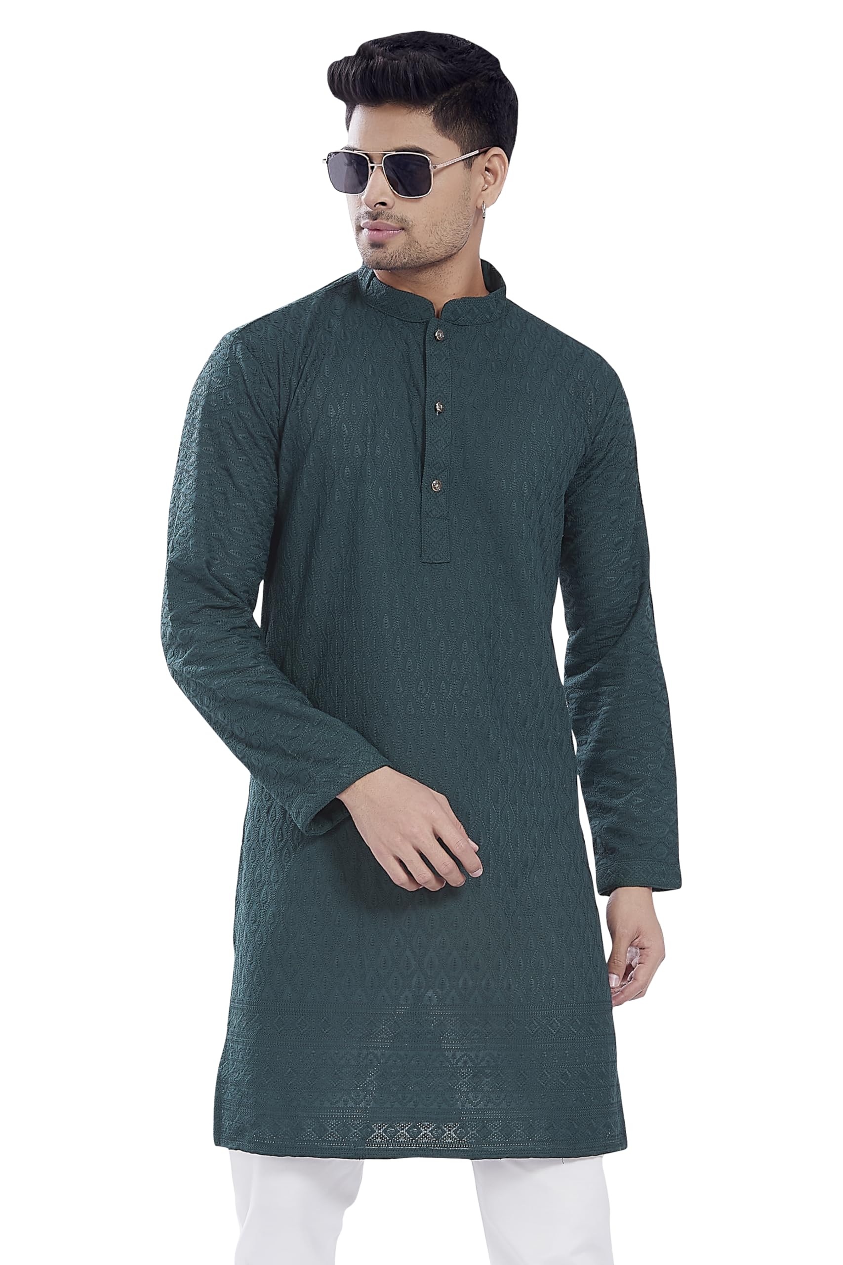 DIVISIVE Men's Kurta - Bottle Green
