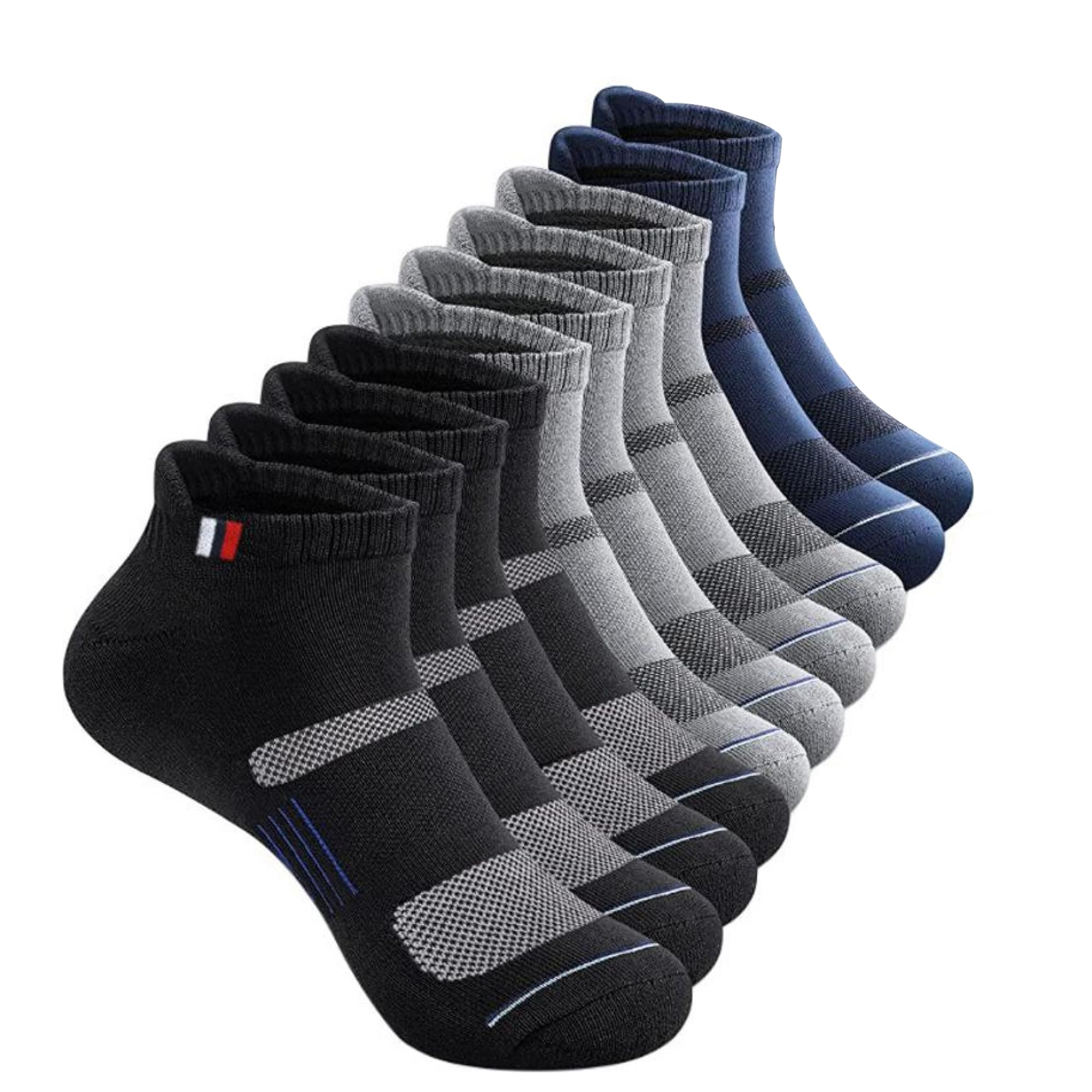 JEMOX Men's Ankle Socks - Cotton Blend
