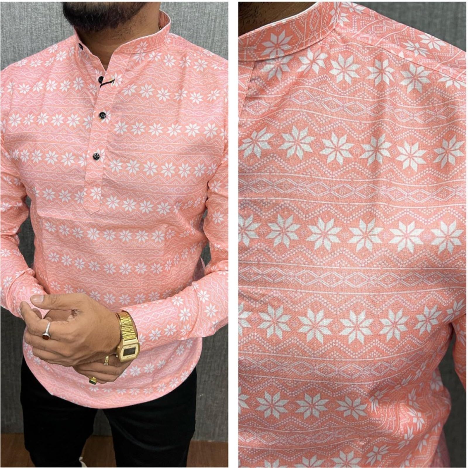 COLORWINGS Kurta - Peach - Image 3