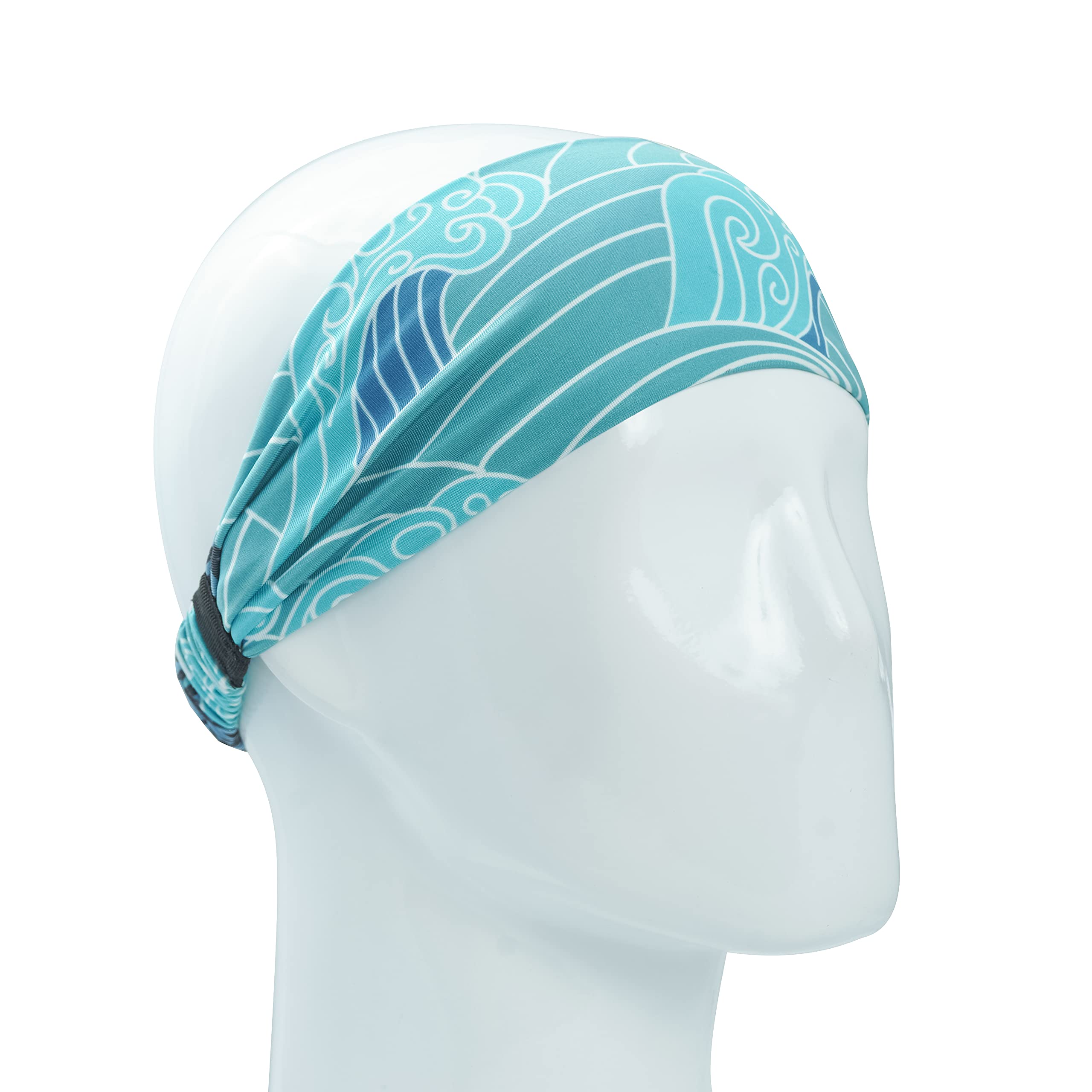 Coreteq Calm Blue Sports Headband for Men & Women - Image 2