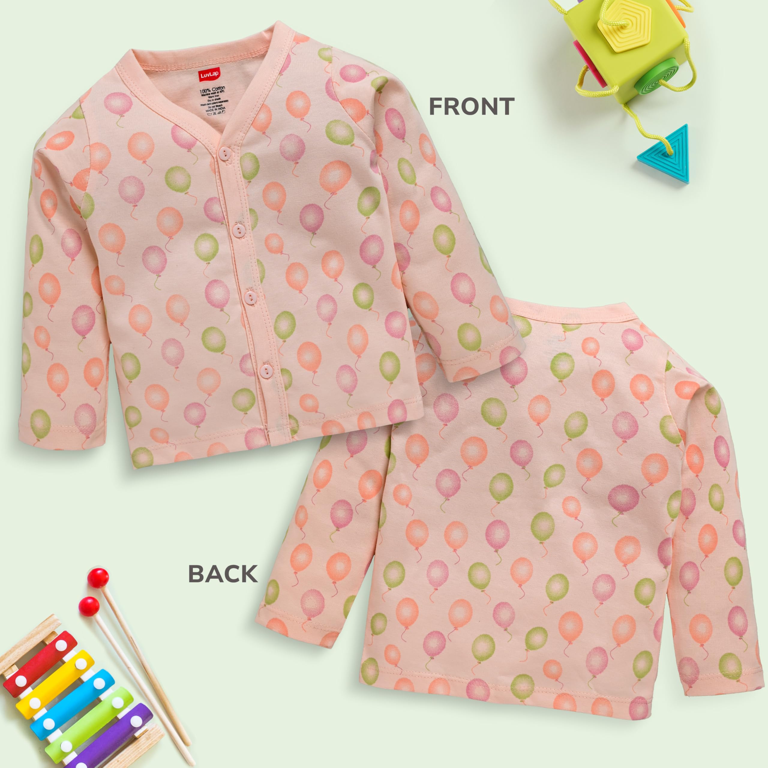 LuvLap Unisex Cotton Jabla - Multicolor - Image 5