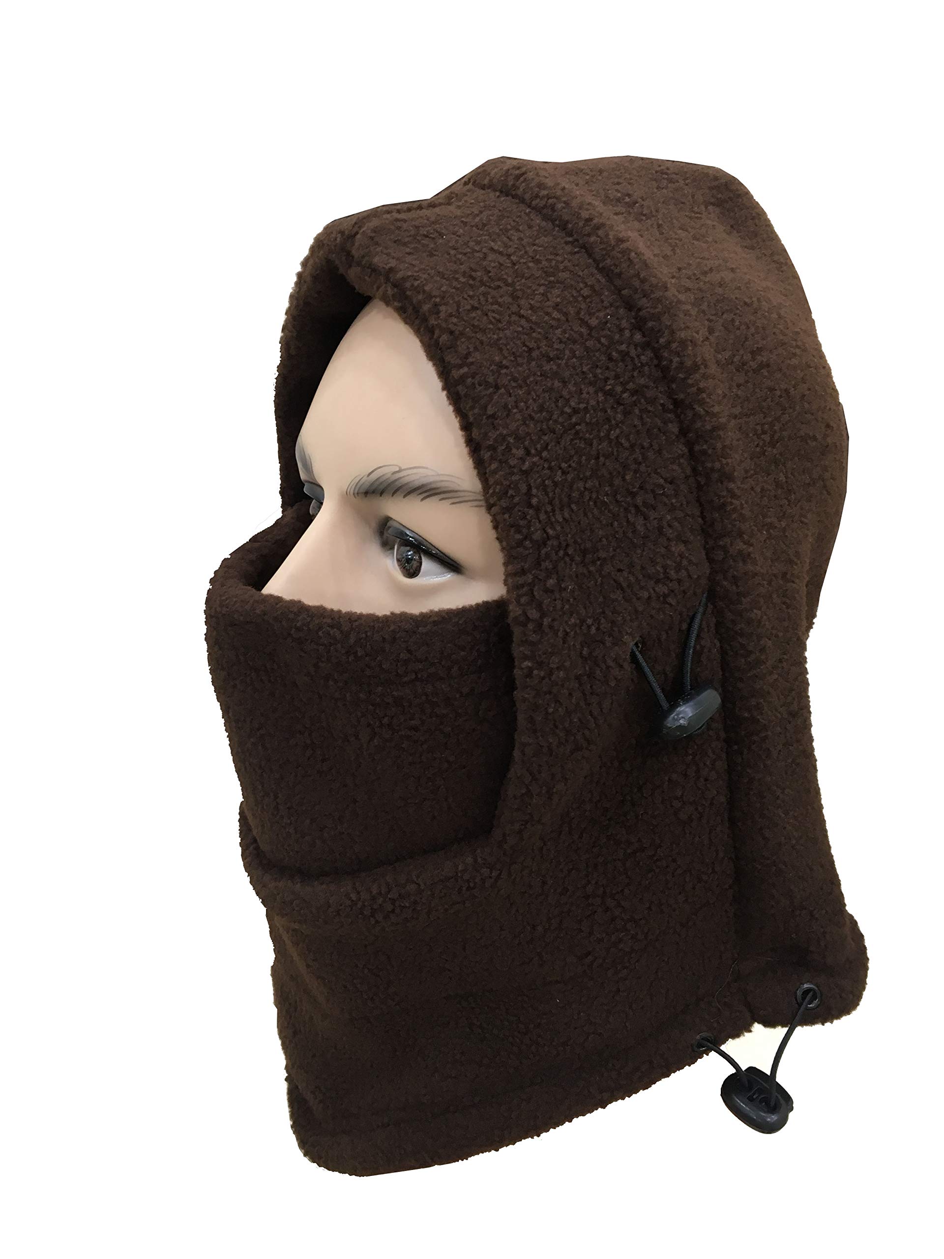 Gajraj Unisex Polar Fleece Face Mask - Brown