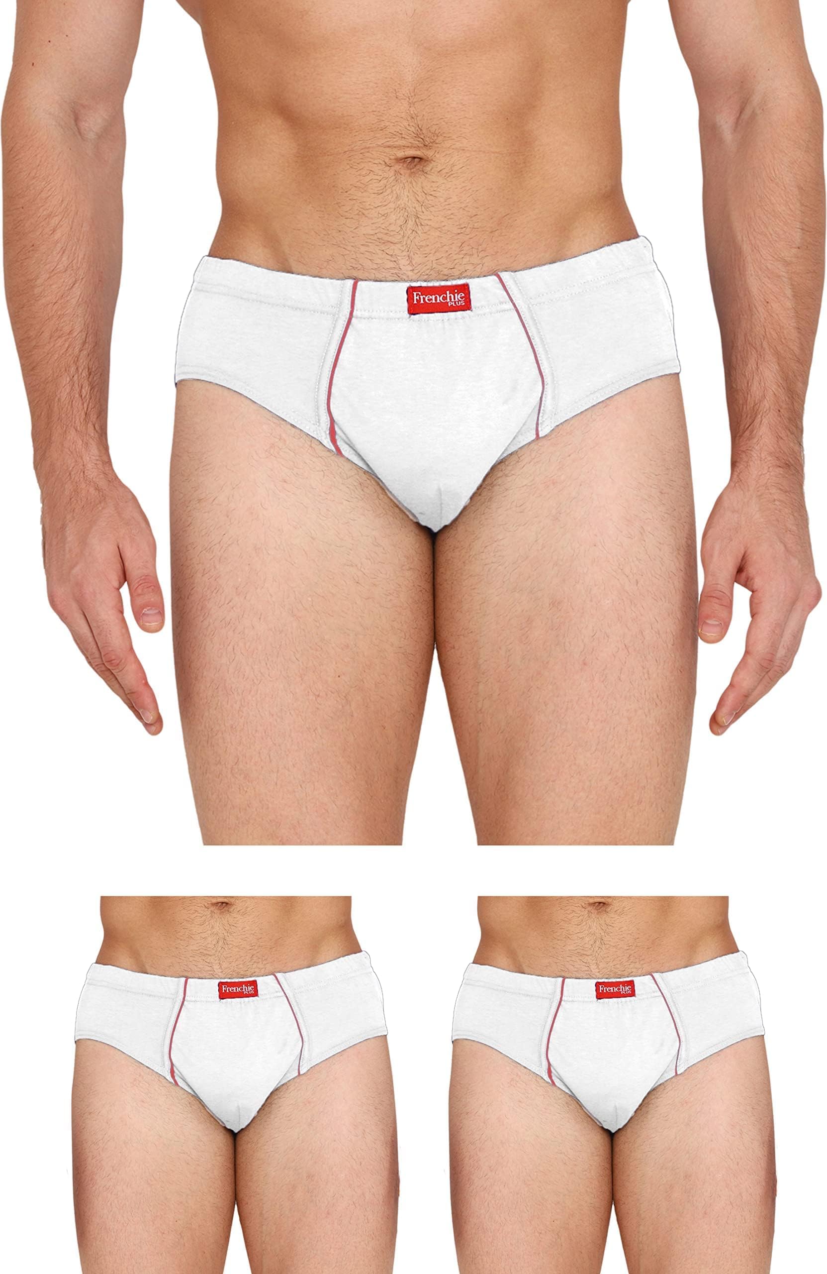 VIP Frenchie Mens Cotton Brief - White