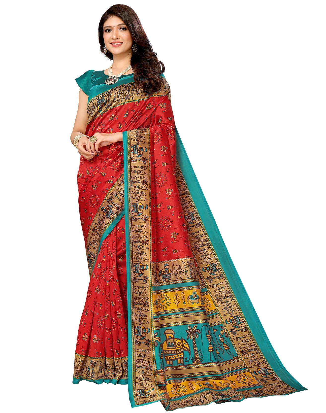 Yashika Women's Woven Saree with Art Silk